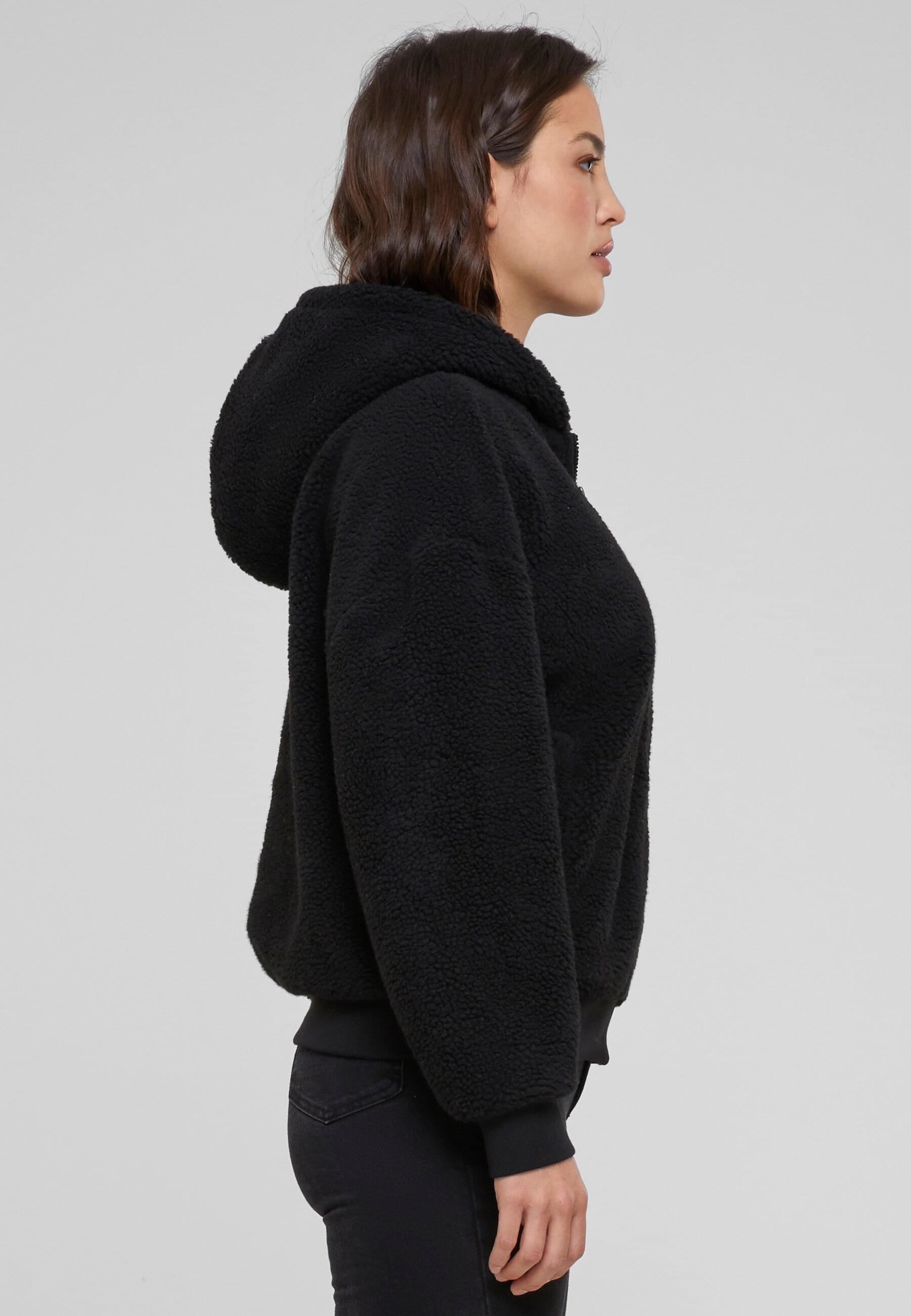 URBAN CLASSICS Sweatjacke »Urban Classics Damen Ladies Oversized Sherpa Zip Hoody«