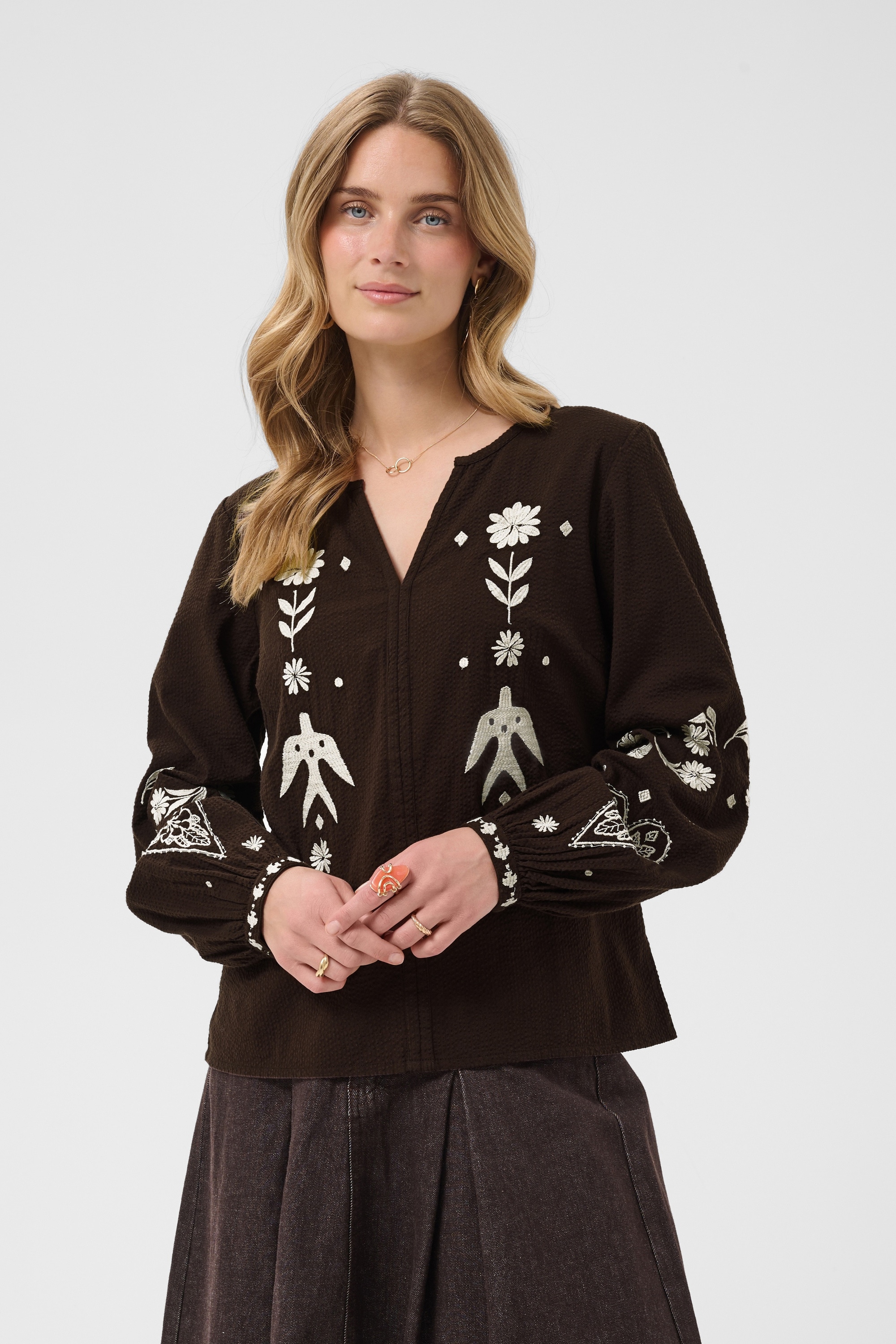 Cream Langarmbluse »Damen Bluse langarm CRPatulie«