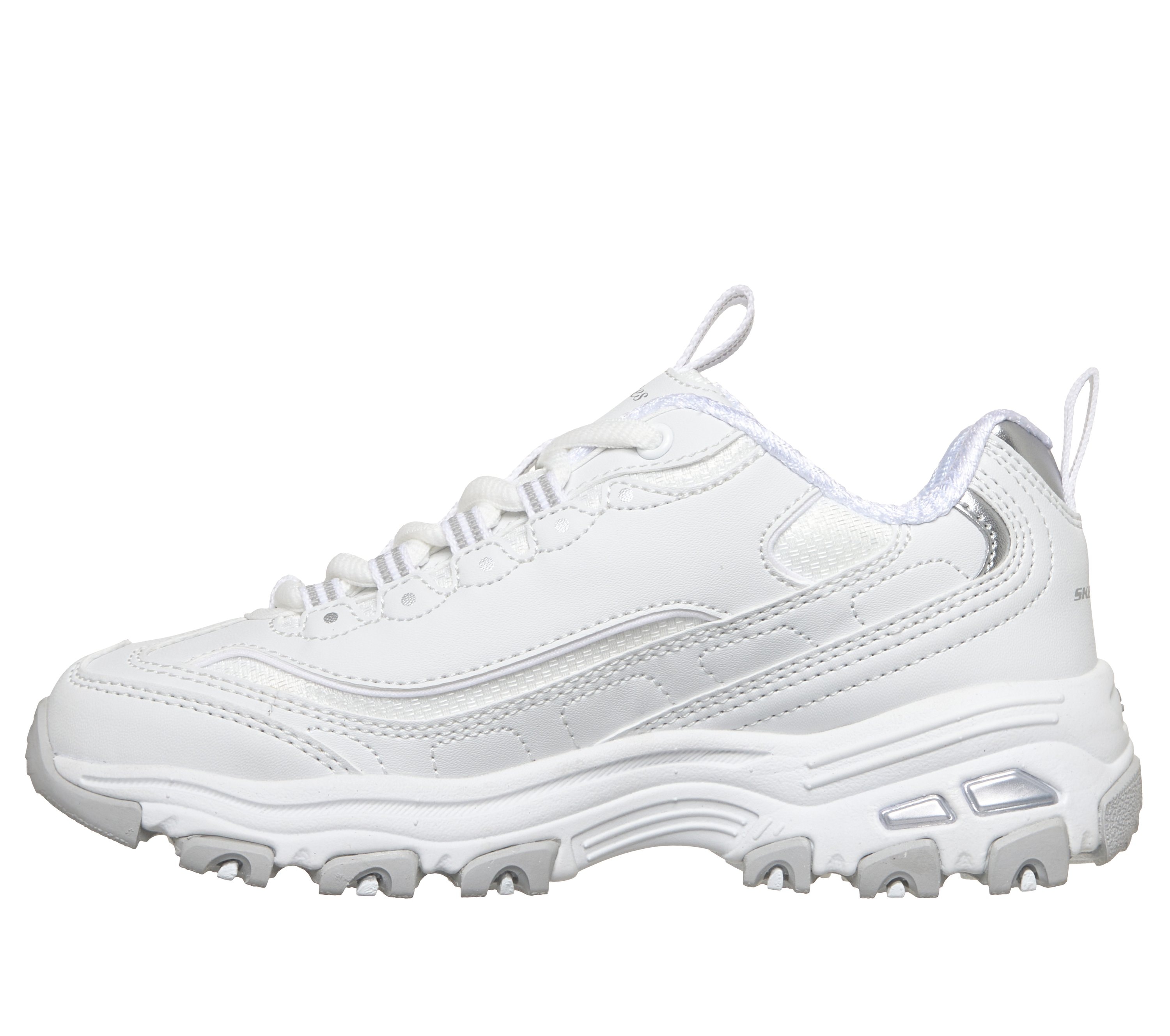 Skechers Plateausneaker "DLITES" Schnürschuh, mit Memory Foam, Größenschablone zum Download