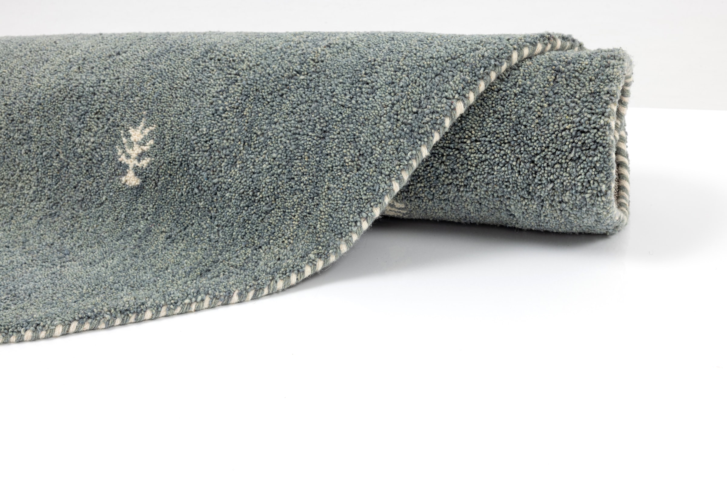 THEKO Wollteppich »Gabbeh Motiv, Handgefertigt, Teppich, Tiermotiv,  reine Wolle,« rund 14 mm Höhe reine Wolle, handgewebt, Wohnzimmer, Schlafzimmer, Esszimmer