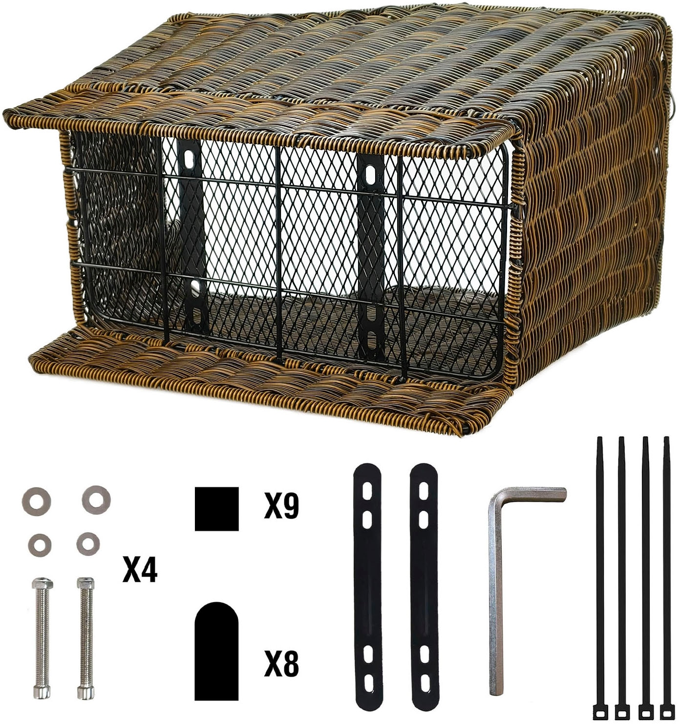 SachsenRad Fahrradkorb »Gepäckträgerkorb im Vintage-Look«