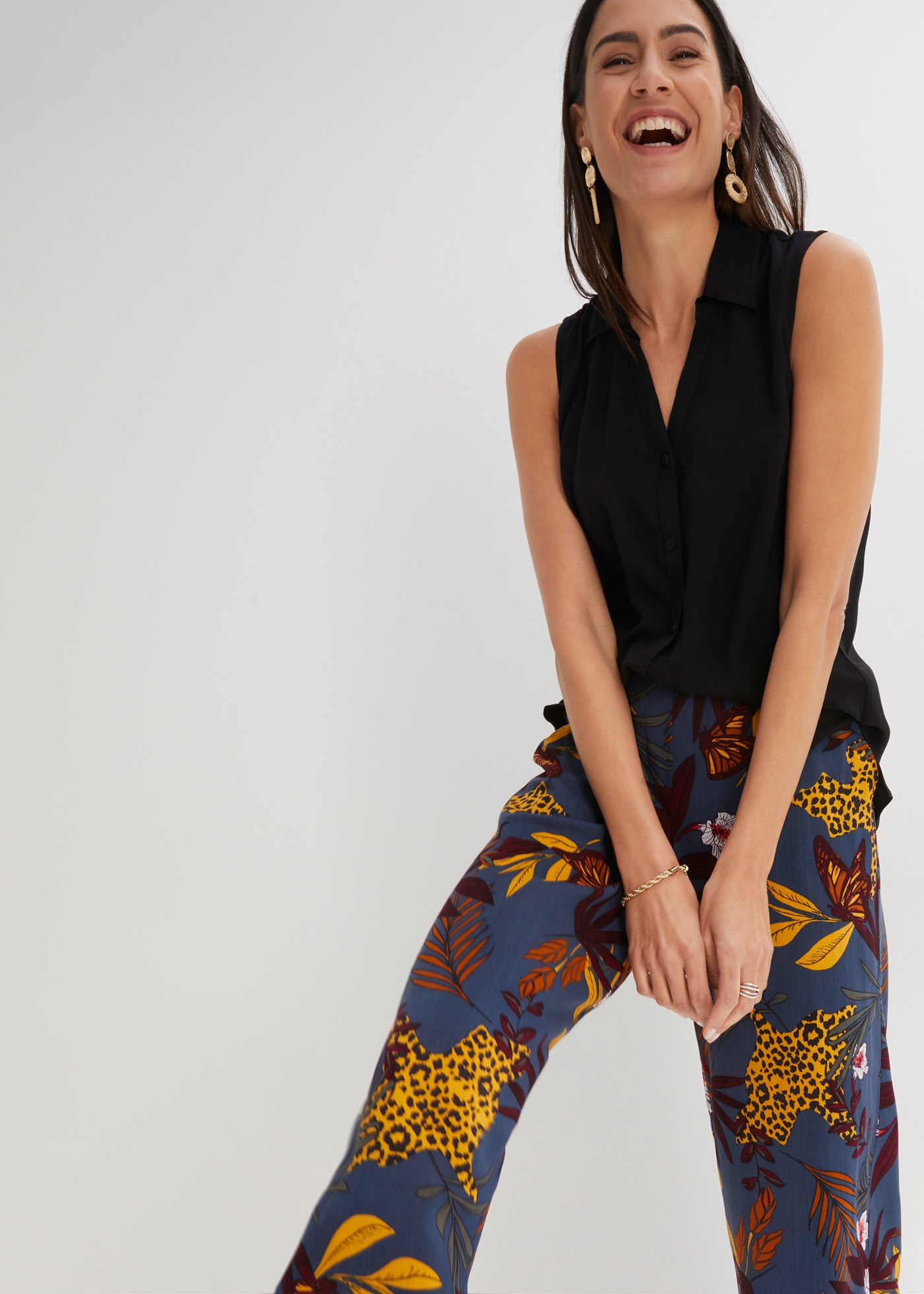 bonprix Marlene-Hose »Marlenehose aus reiner Viskose«  Marlenehose aus reiner Viskose