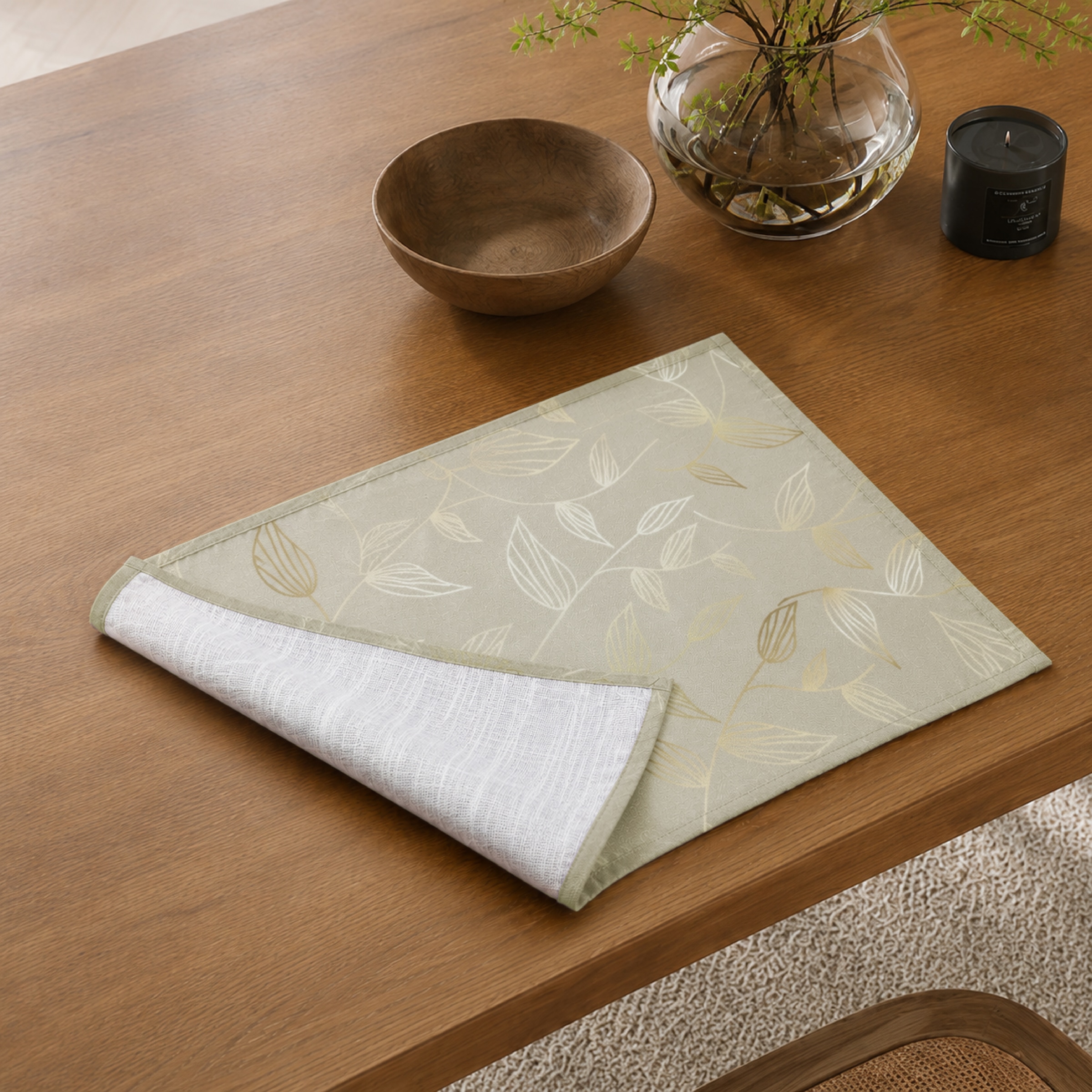 OTTO home Platzset »Raffon« 2er Set, bedruckt, stillvoller Blätterdruck