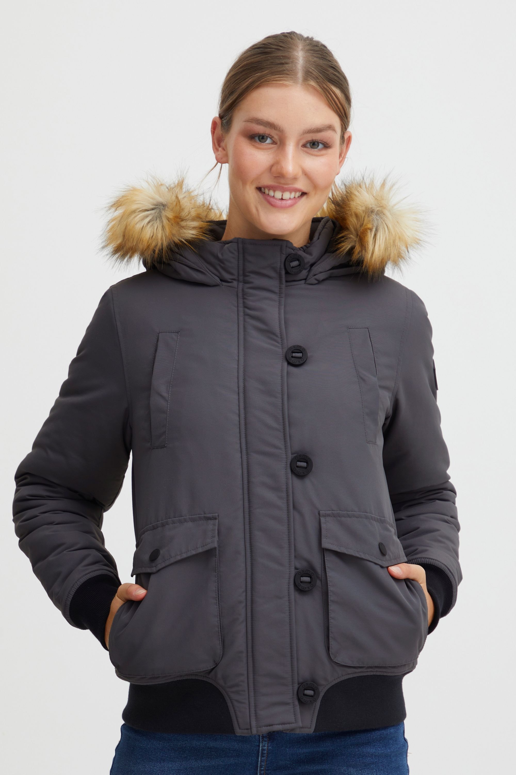 OXMO Winterjacke "Winterjacke OXAcila", mit Kapuze günstig online kaufen