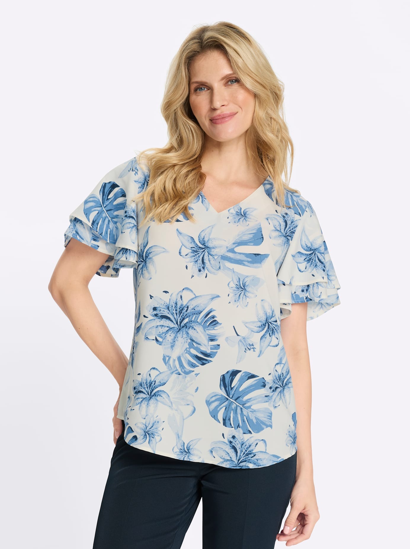 Classic Basics Druckbluse günstig online kaufen