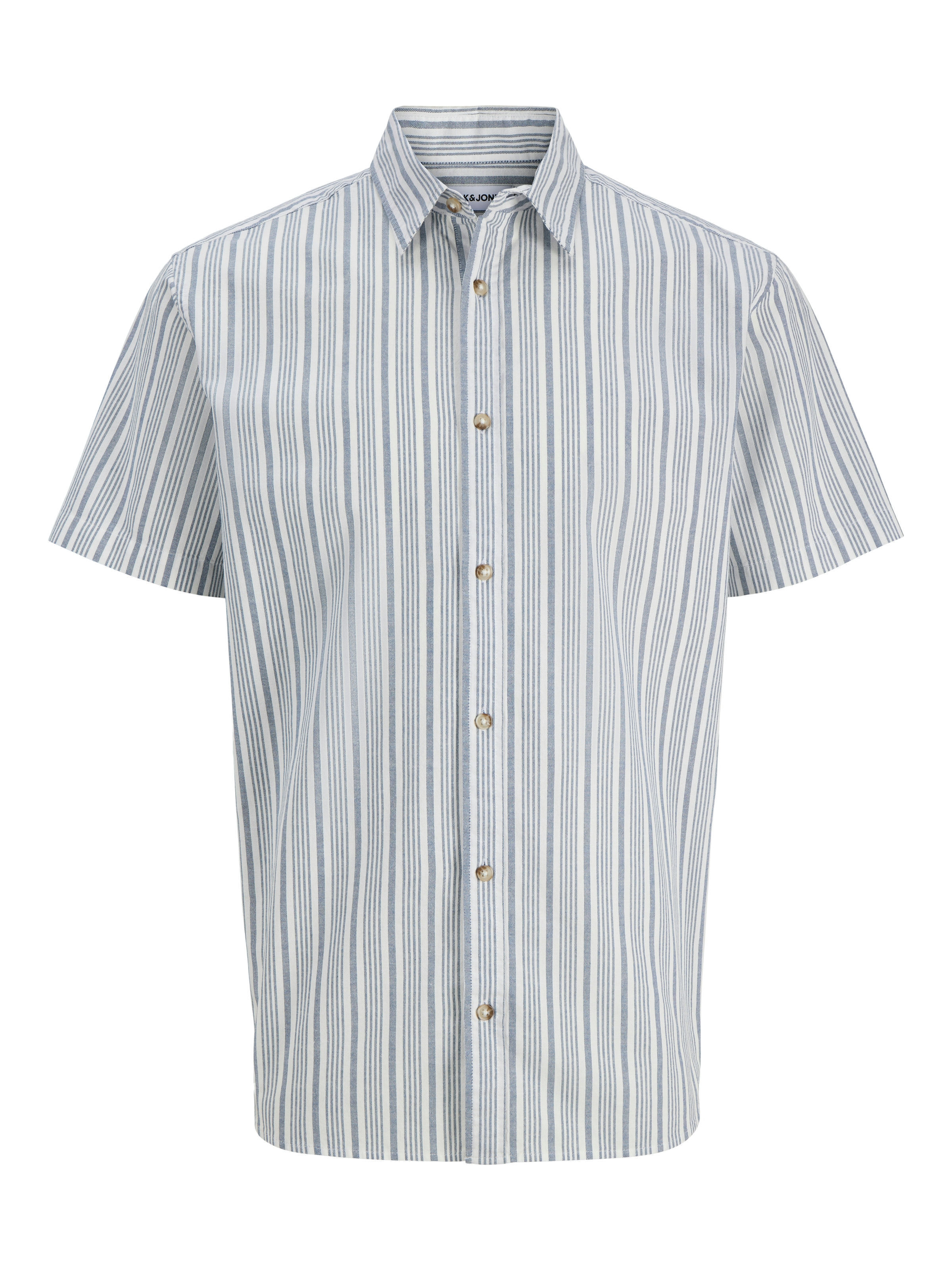 Jack & Jones Kurzarmhemd »JJCHAD OXFORD STRIPE SHIRT SS«