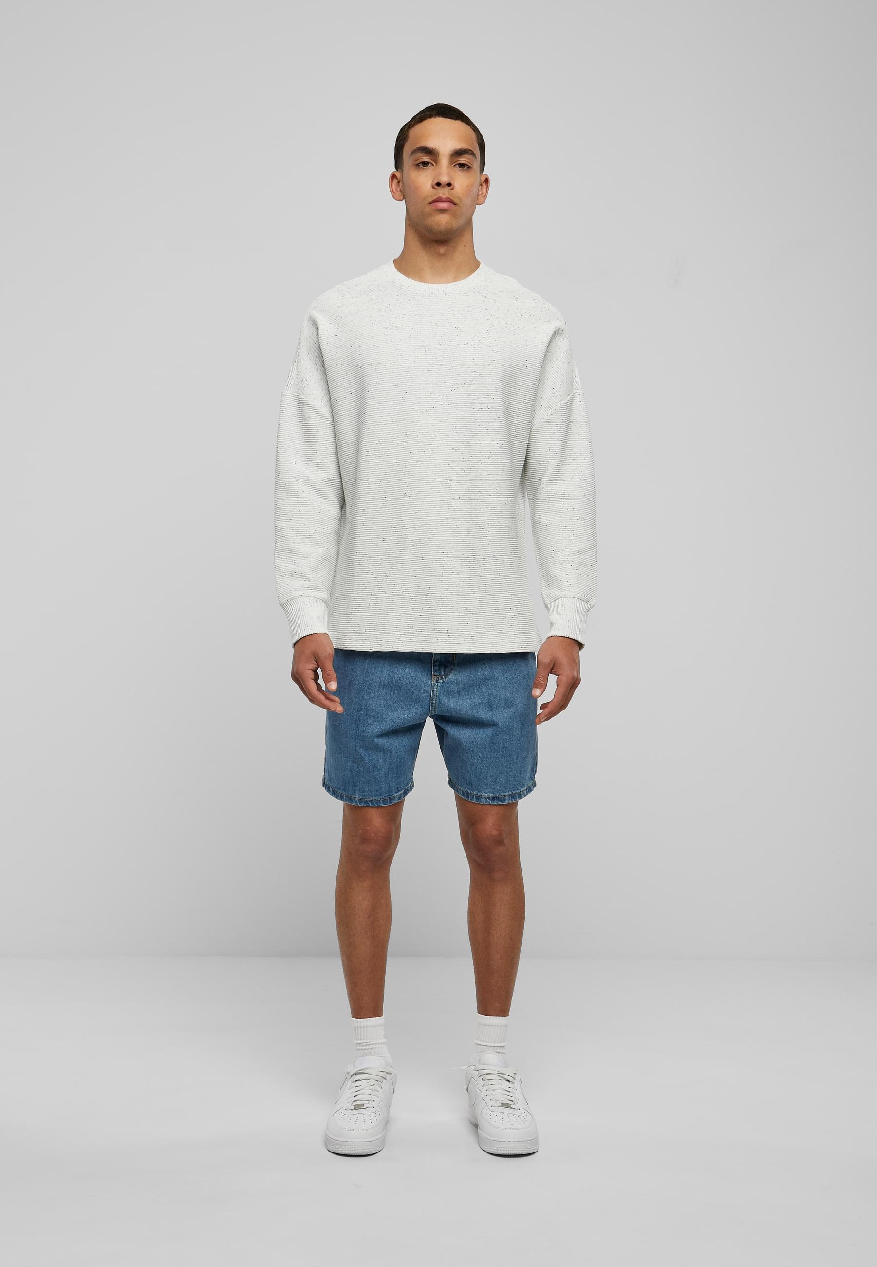 URBAN CLASSICS Rundhalspullover »Urban Classics Herren Cut On Sleeve Naps Interlock Crew«, (1 tlg.)