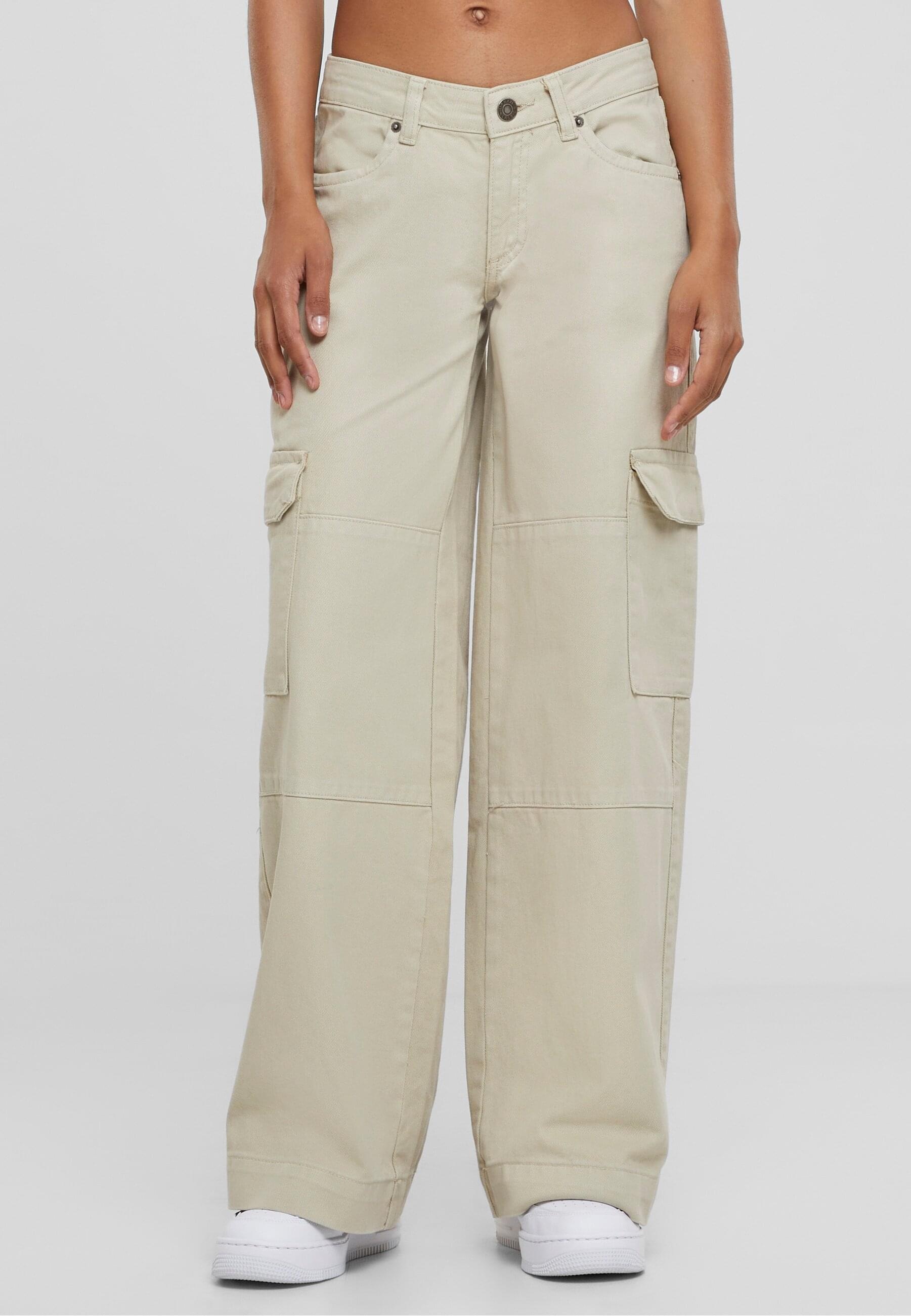 URBAN CLASSICS Cargojeans »Urban Classics Damen Ladies Low Waist Cargo Pants«