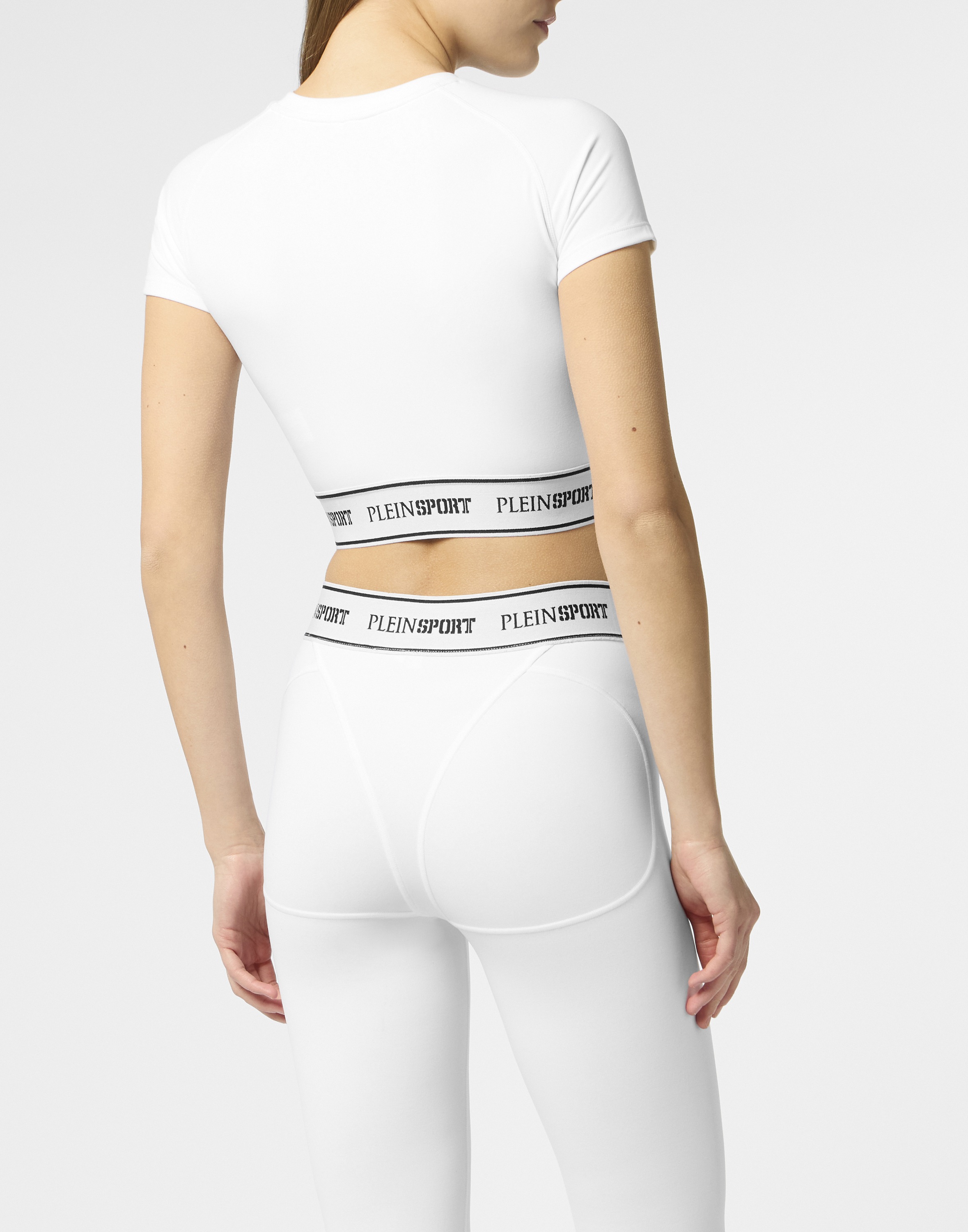 PLEIN SPORT T-Shirt »Fleece Cropped T-Shirt«