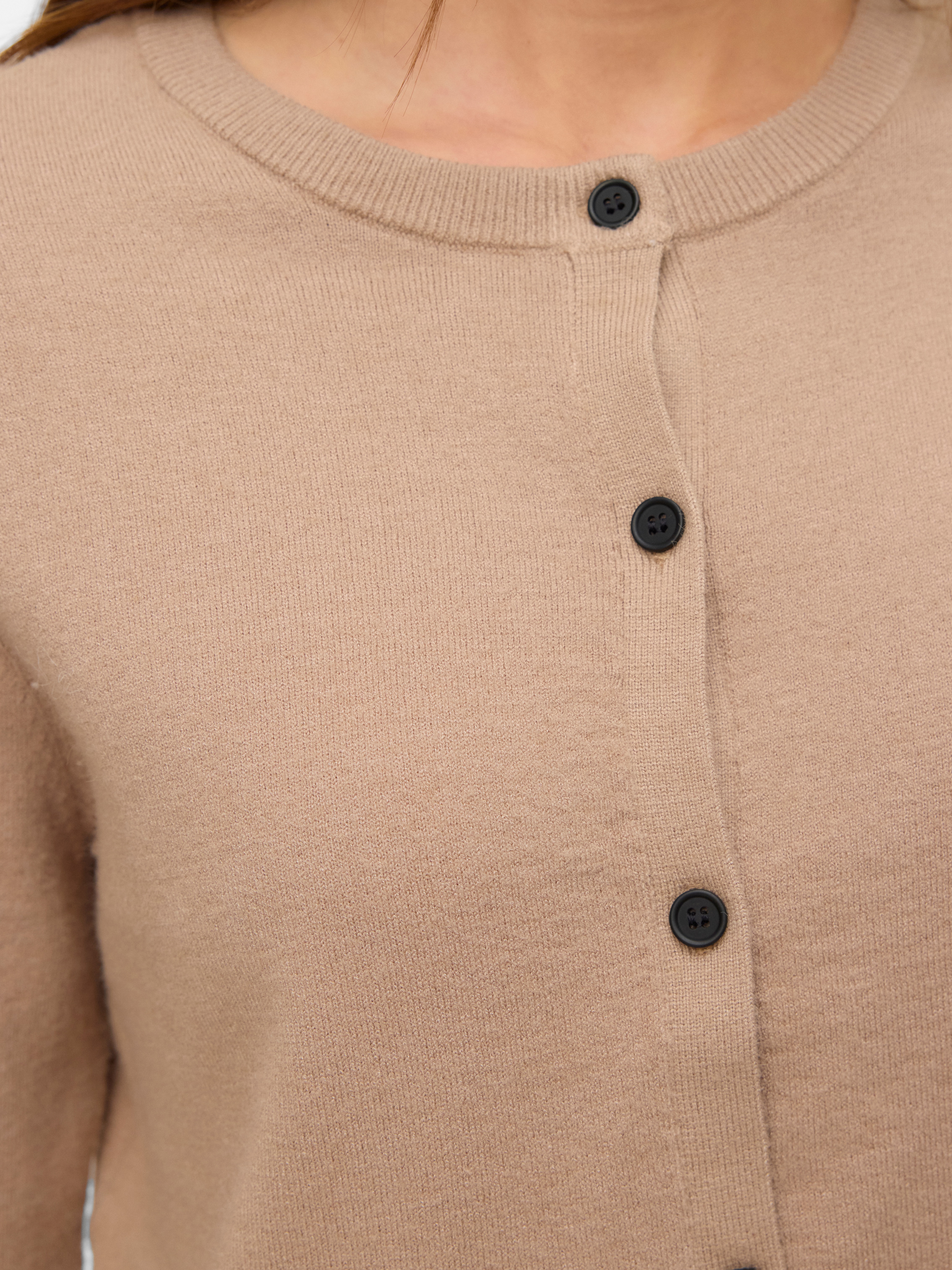 Thumbnail - Vero Moda Strickjacke "VMVICKY LS O-NECK BUTTON CARDIGAN NOOS"