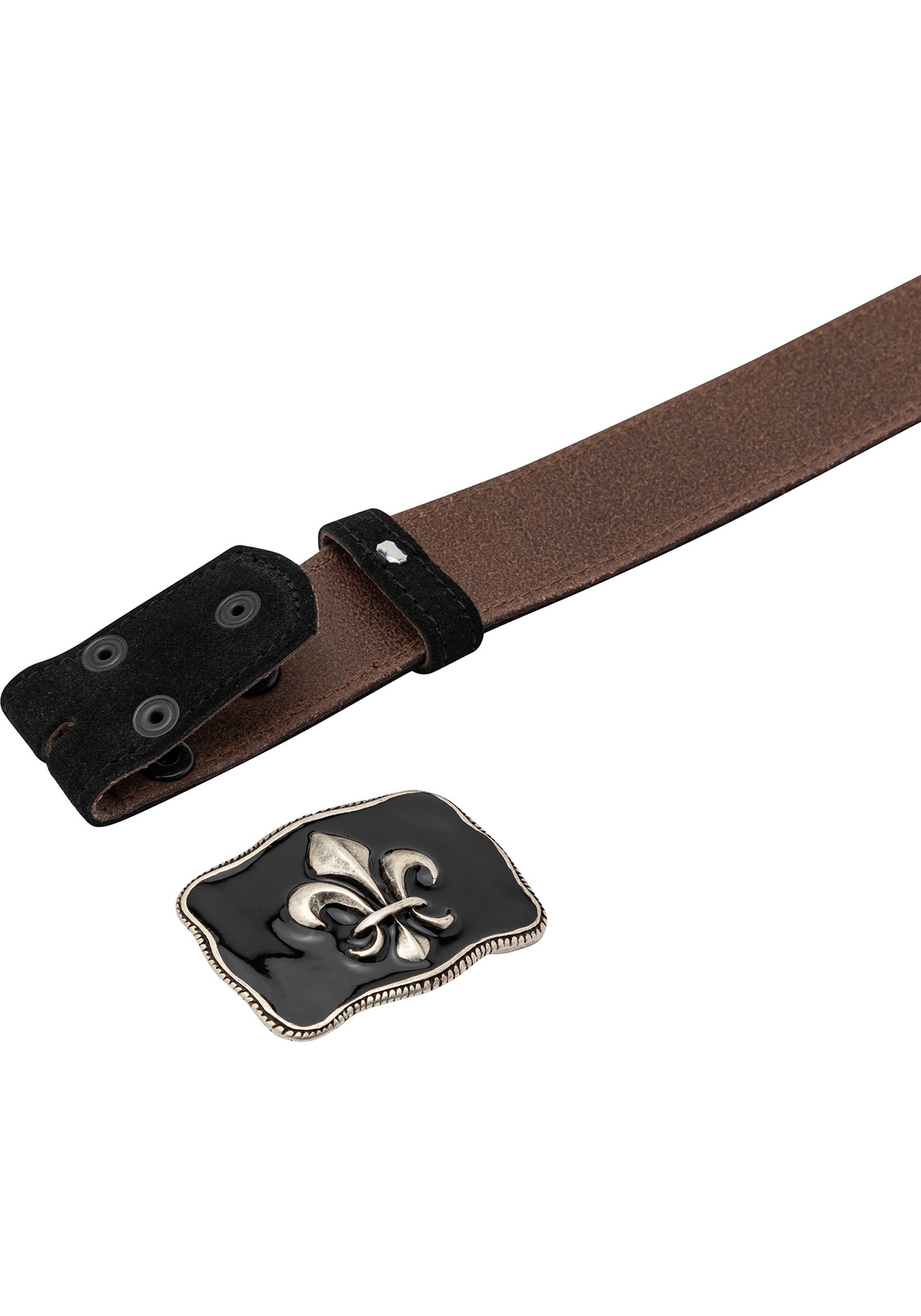 Rettungsring Gürtel Ledergürtel mit austauschbarer Schließe "Lilie Silber S günstig online kaufen