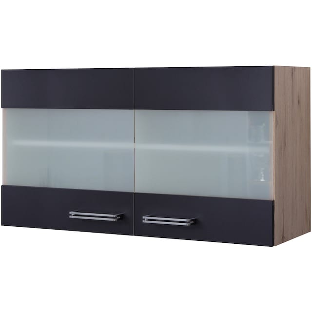 Flex-Well Glashängeschrank »Antigua«, (B x H x T) 100 x 54,8 x 32 cm, mit  Stollenglastüren kaufen | BAUR