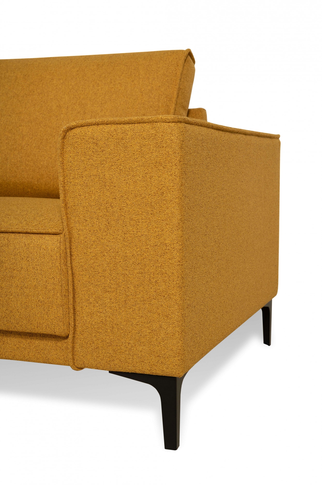 Places of Style Ecksofa »Casina«, mit abgerundeter Ottomane, in einem weichen Chenille-Stoff