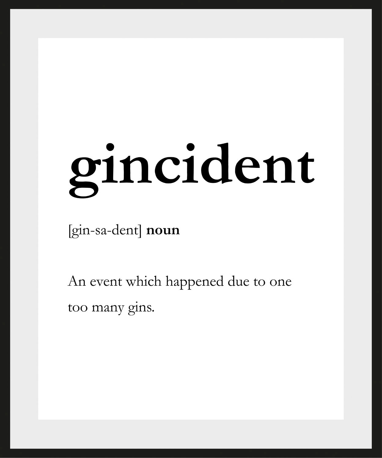 queence Bild "gincident", (1 St.)