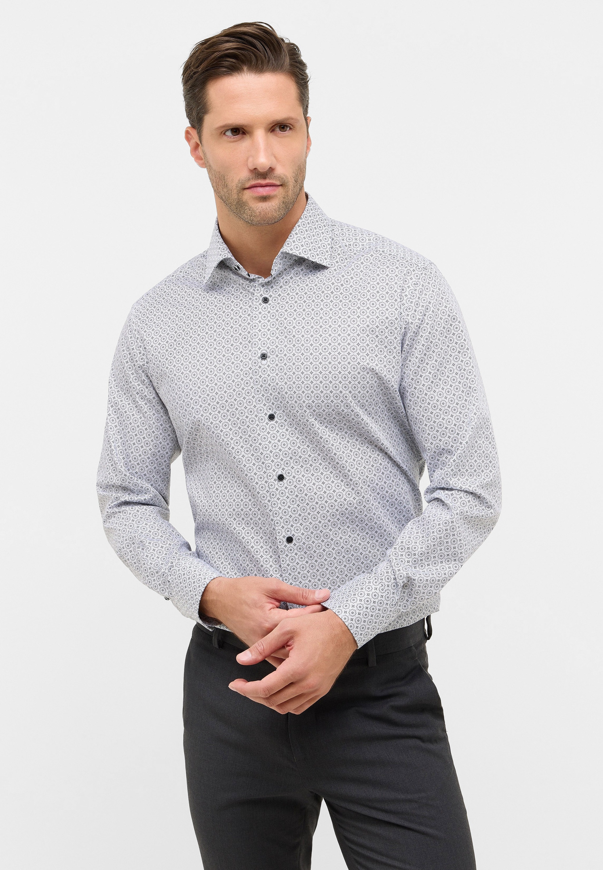 Eterna Langarmhemd "MODERN FIT" NON IRON (bügelfrei) günstig online kaufen