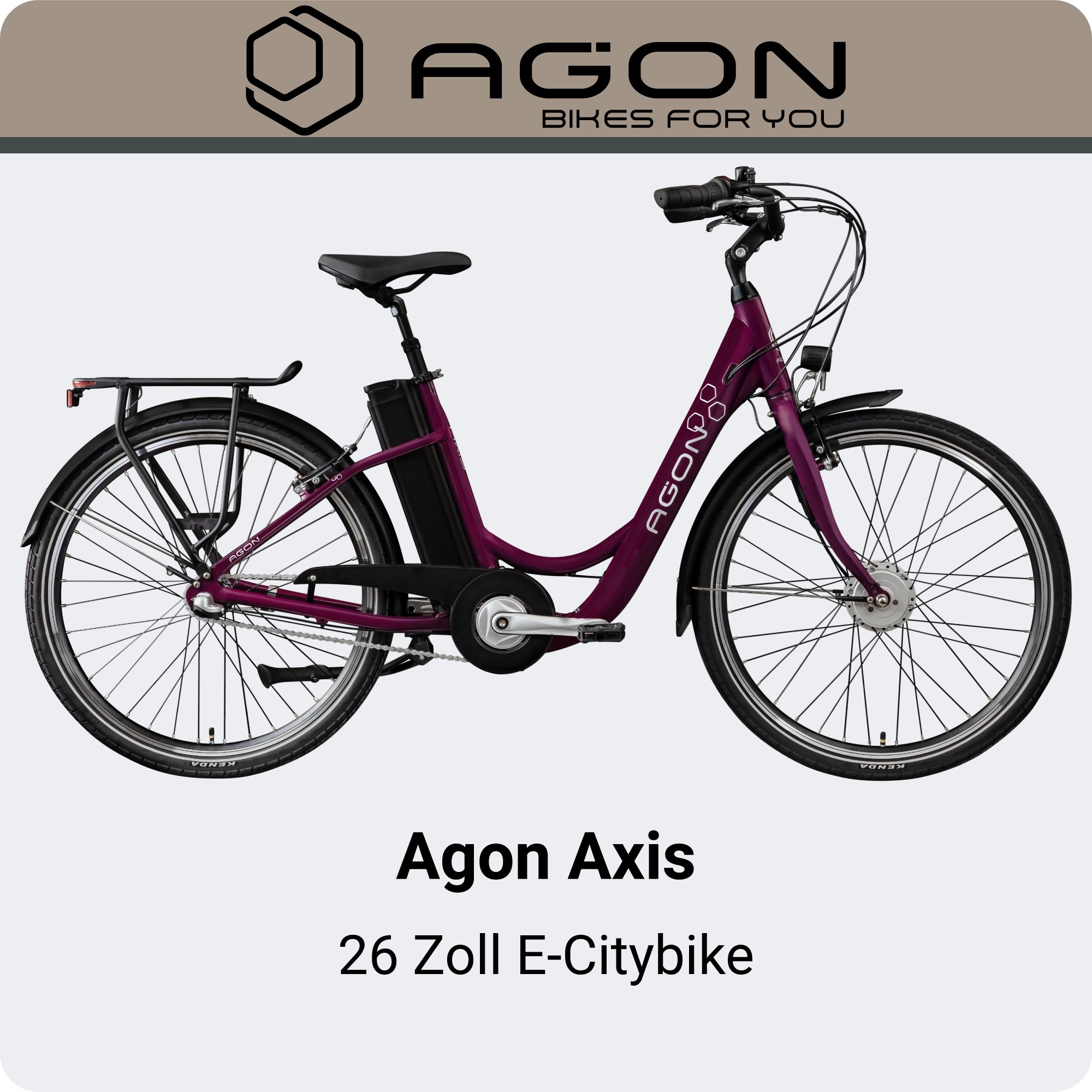 AGON "Axis" 3 Gang Nabenschaltung Frontmotor 250 W Pedelec, Elektrofahrrad für Damen u. Herren