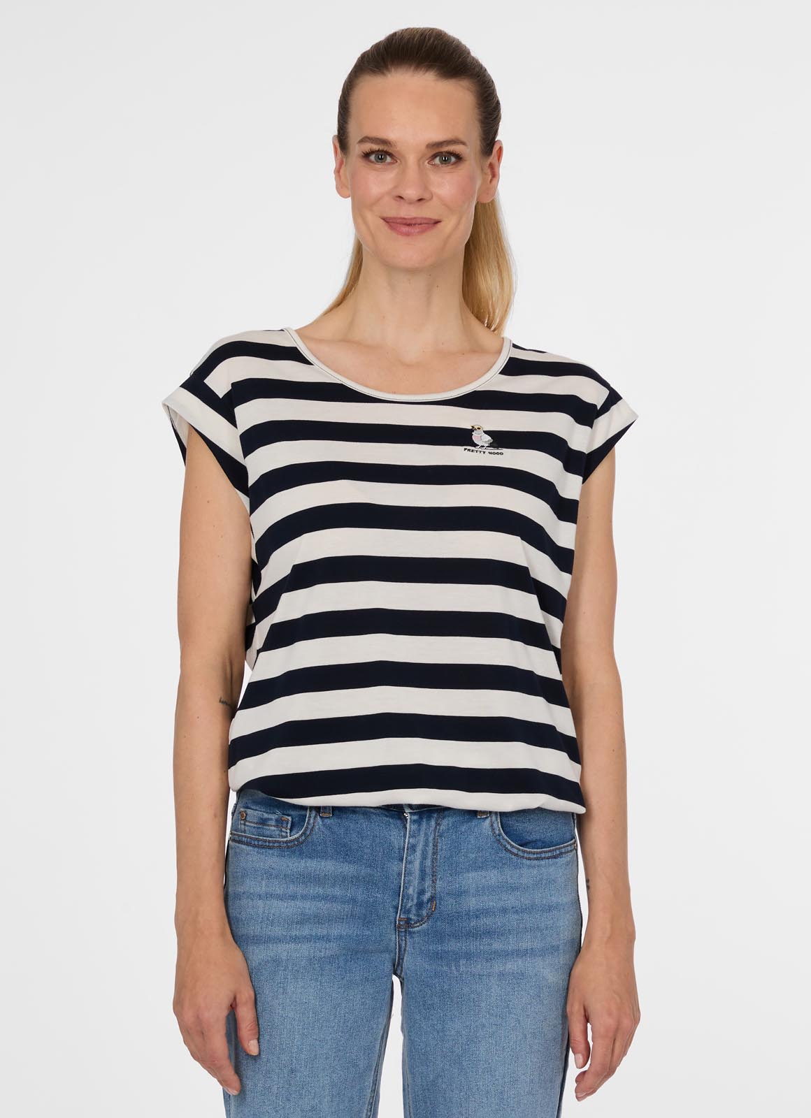 Ragwear T-Shirt "TULSA STRIPES" in Jersey-Qualität, normale Passform, mit geradem Abschluss