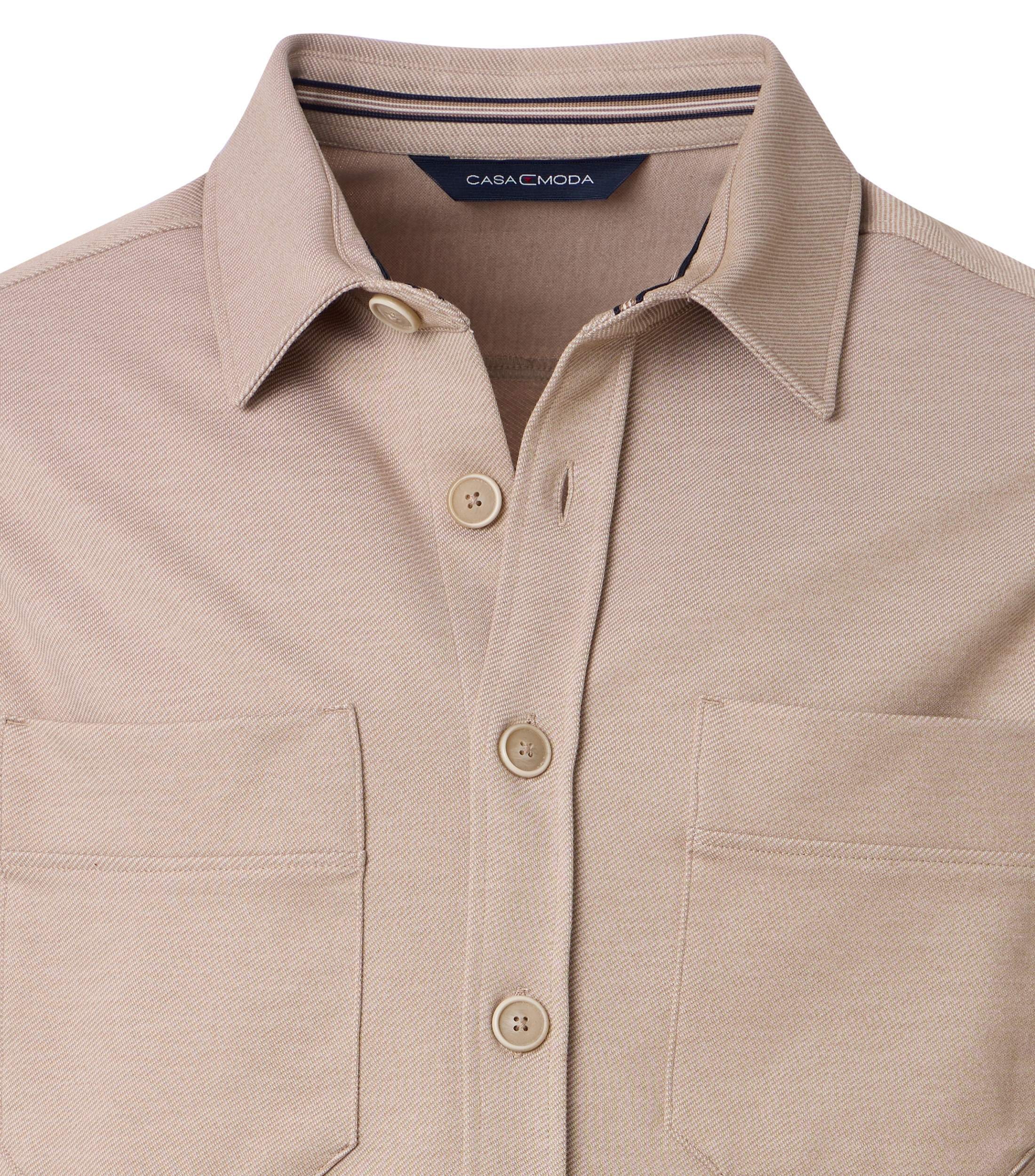 CASAMODA Langarmhemd »CASAMODA Hemdjacke uni«