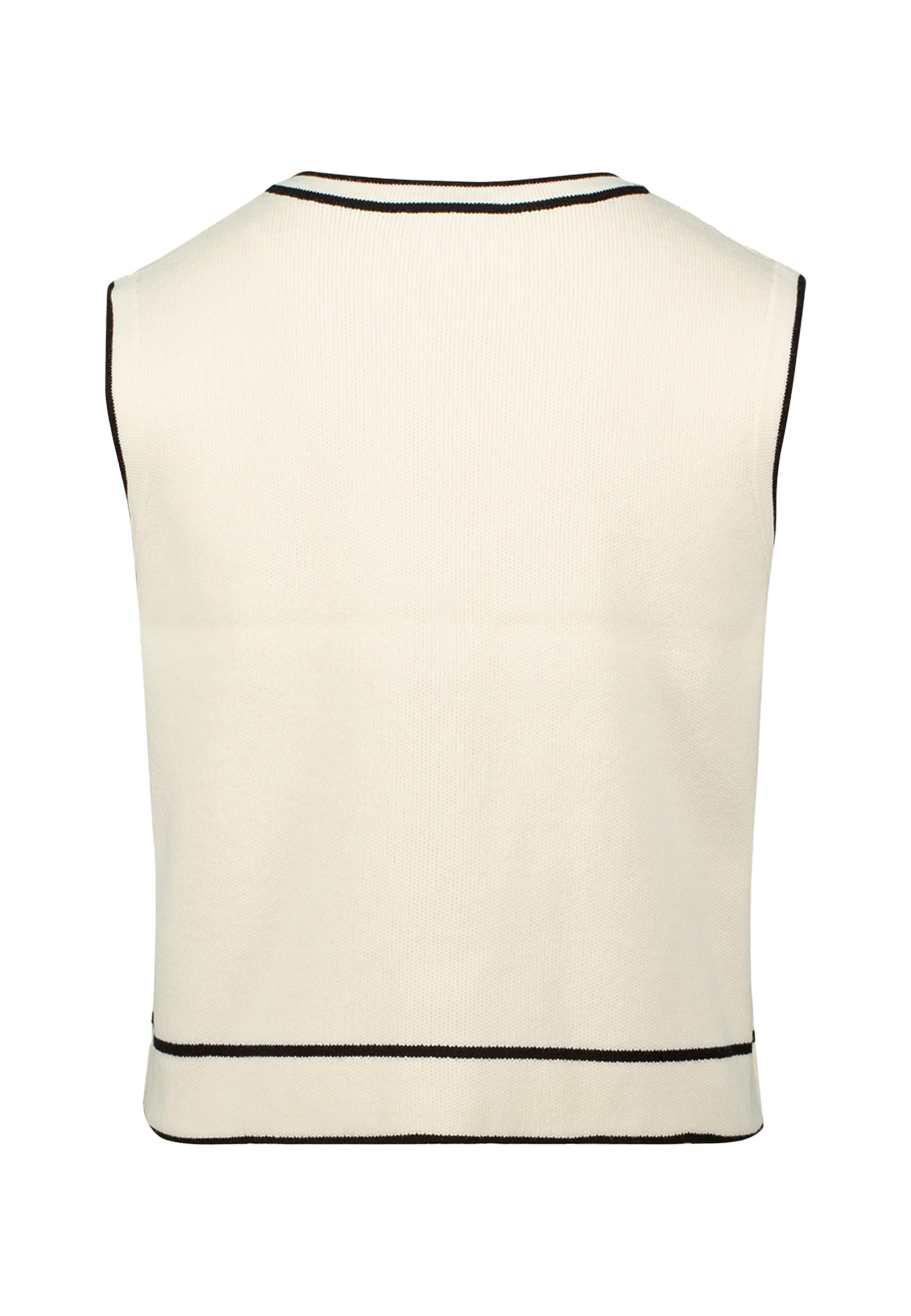 Zero Strickpullover »zero Strickjacke mit Kontrastpaspeln«, (1 tlg.), Knopfleiste