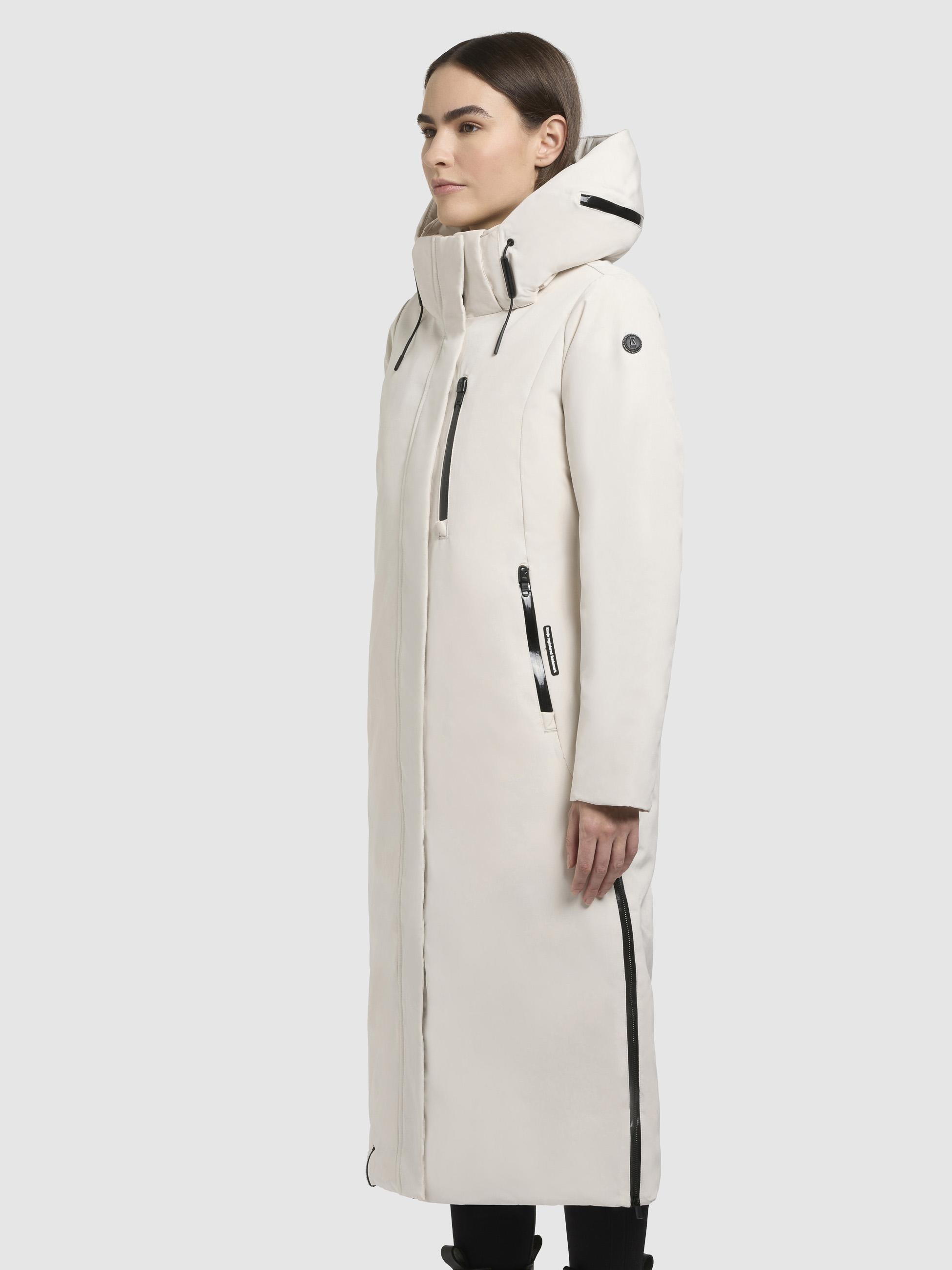 khujo Wintermantel »Lofi2-YM«, Langer Damen Winterparka mit Kapuze
