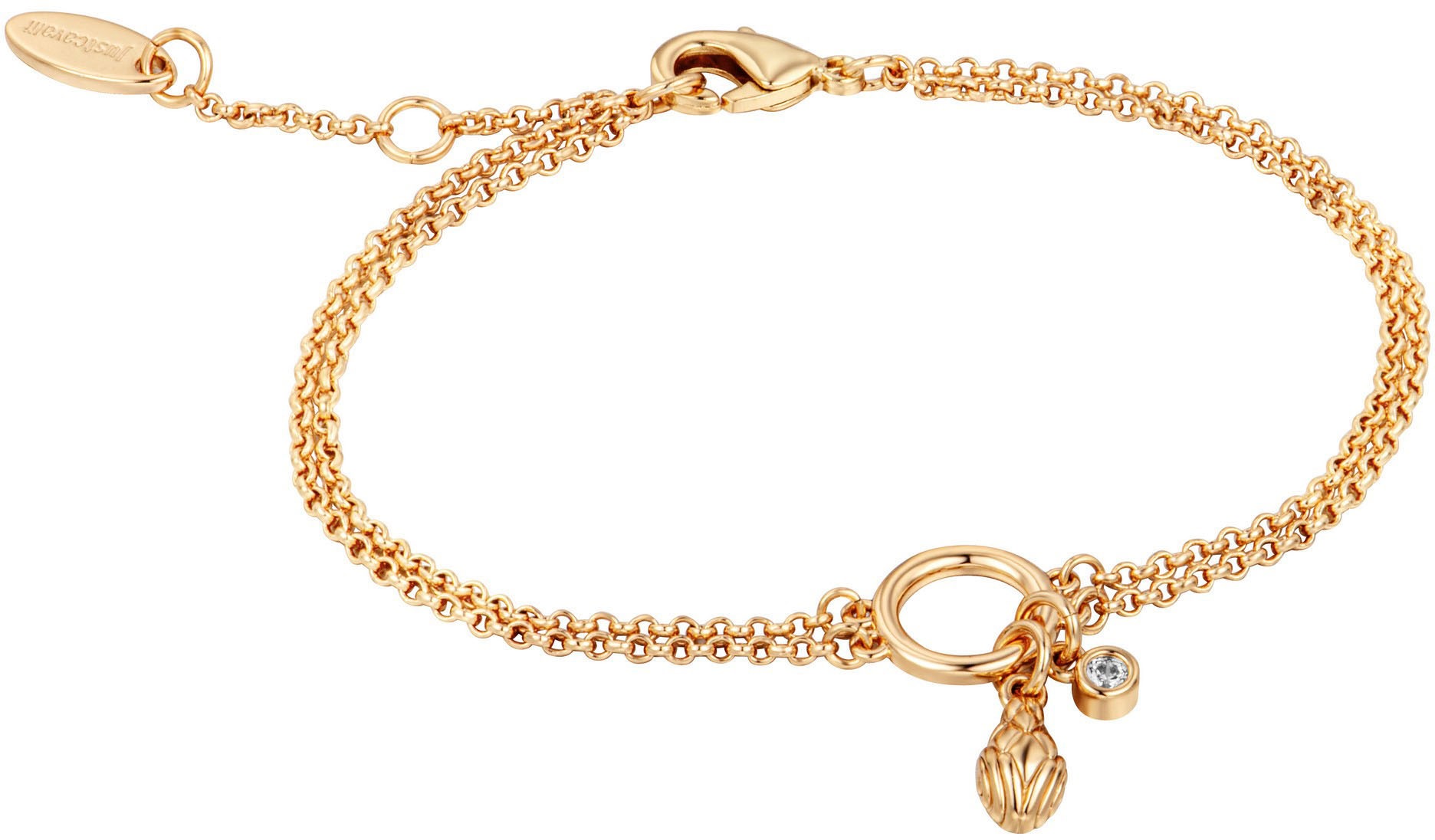 Just Cavalli Time Quarzuhr »Glam«, (Set, 2 tlg., mit Schmuckarmband), Armbanduhr, Damenuhr, Edelstahlarmband, Ideal auch als Geschenk
