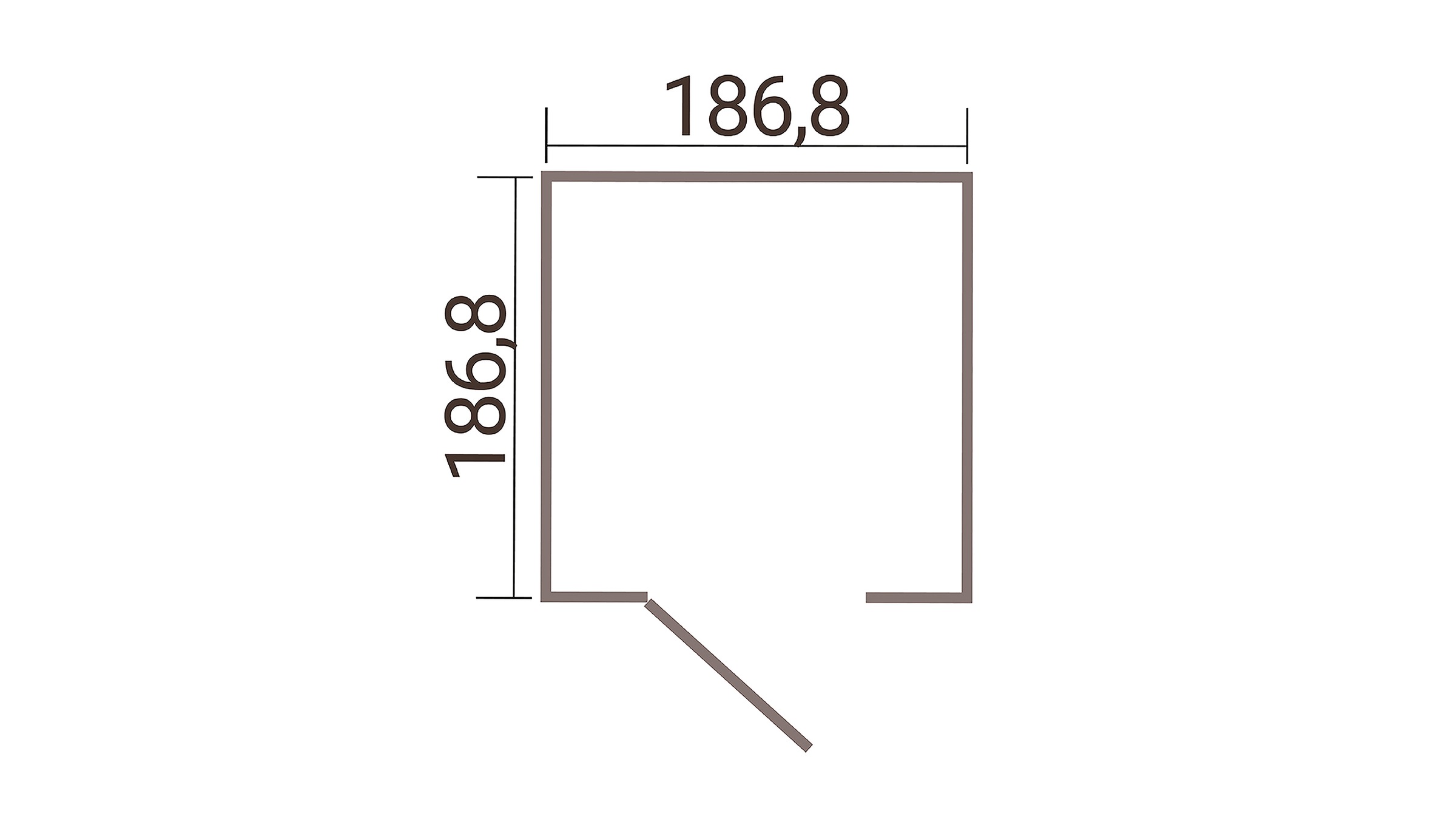weka Gerätehaus »Gary 3« Metall pulverbeschichtet, Größe 3