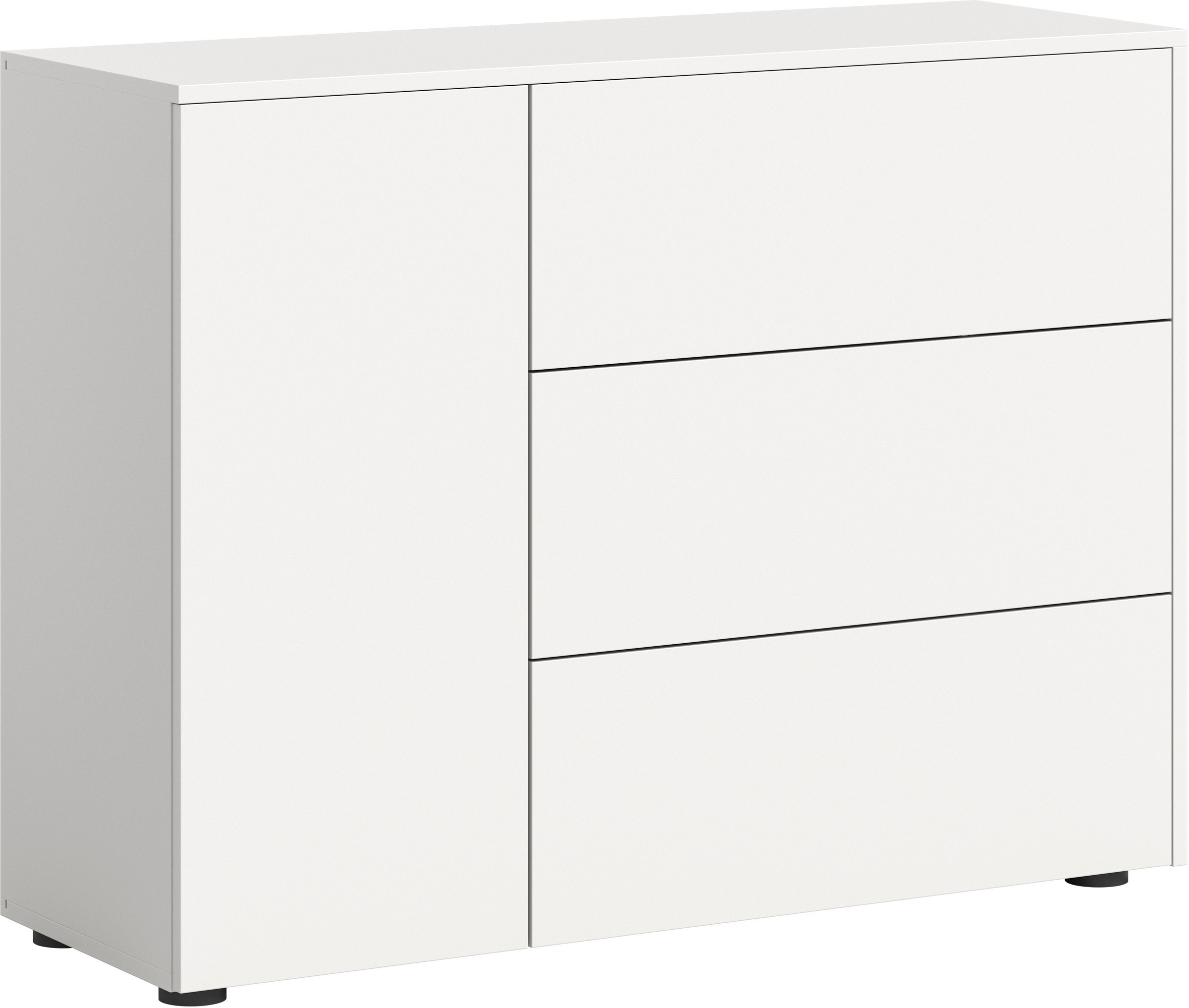 INOSIGN Sideboard "Zolder, Breite 105 cm, push-to-open, 1 Tür, 3 Schubkäste günstig online kaufen