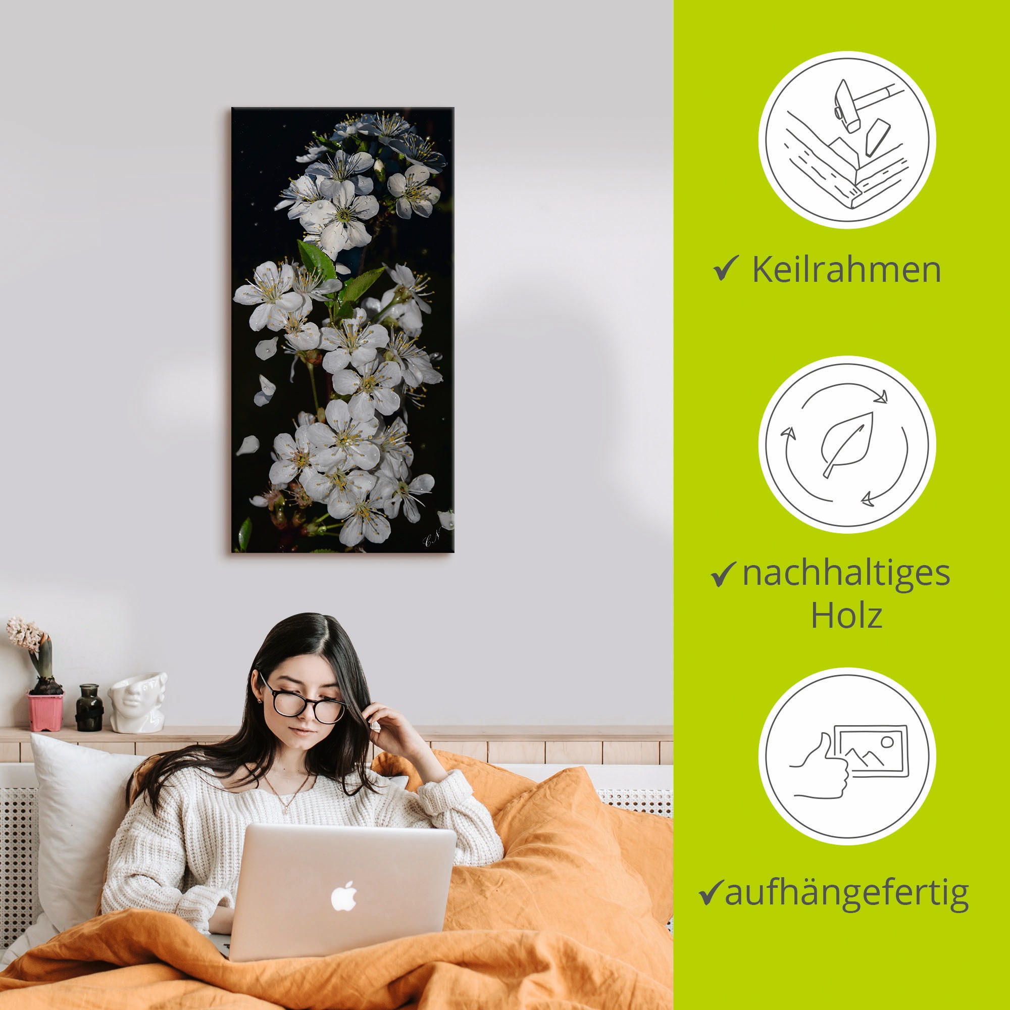 Artland Wandbild »Baumblüte«, Blumen, (1 St.), als Leinwandbild, Poster, Wandaufkleber in verschied. Größen