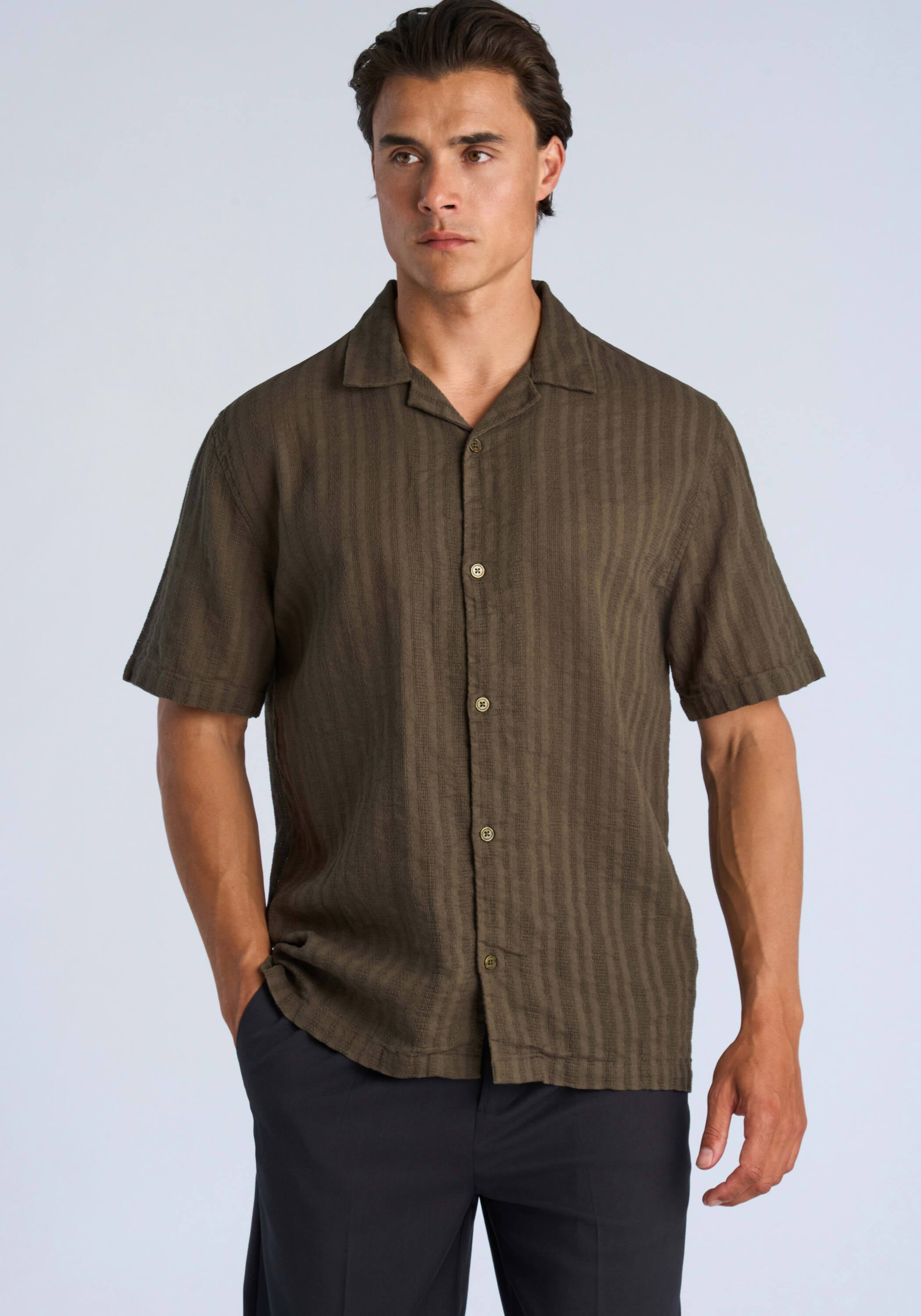 LINDBERGH "Freizeithemd (Kurzarm) Relaxed Fit"