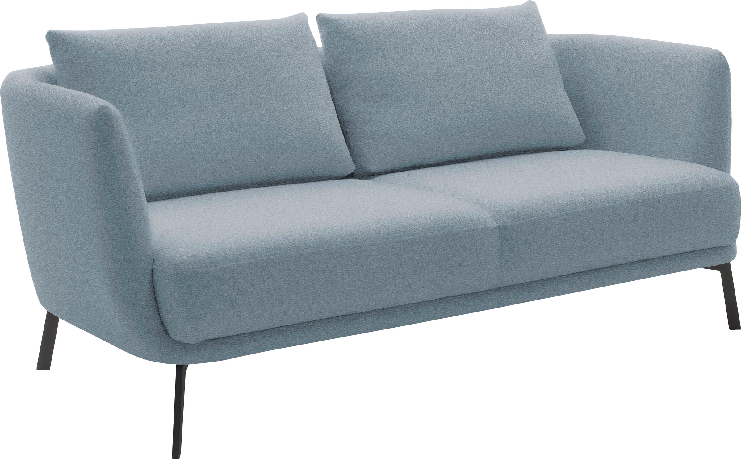 SCHÖNER WOHNEN-Kollektion 2,5-Sitzer »Pearl, hochwertig und komfortabel, - 5 Jahre Hersteller-Garantie«, auch in Bouclé, Maße (B/H/T): 190/71/91 cm, Füße Metall