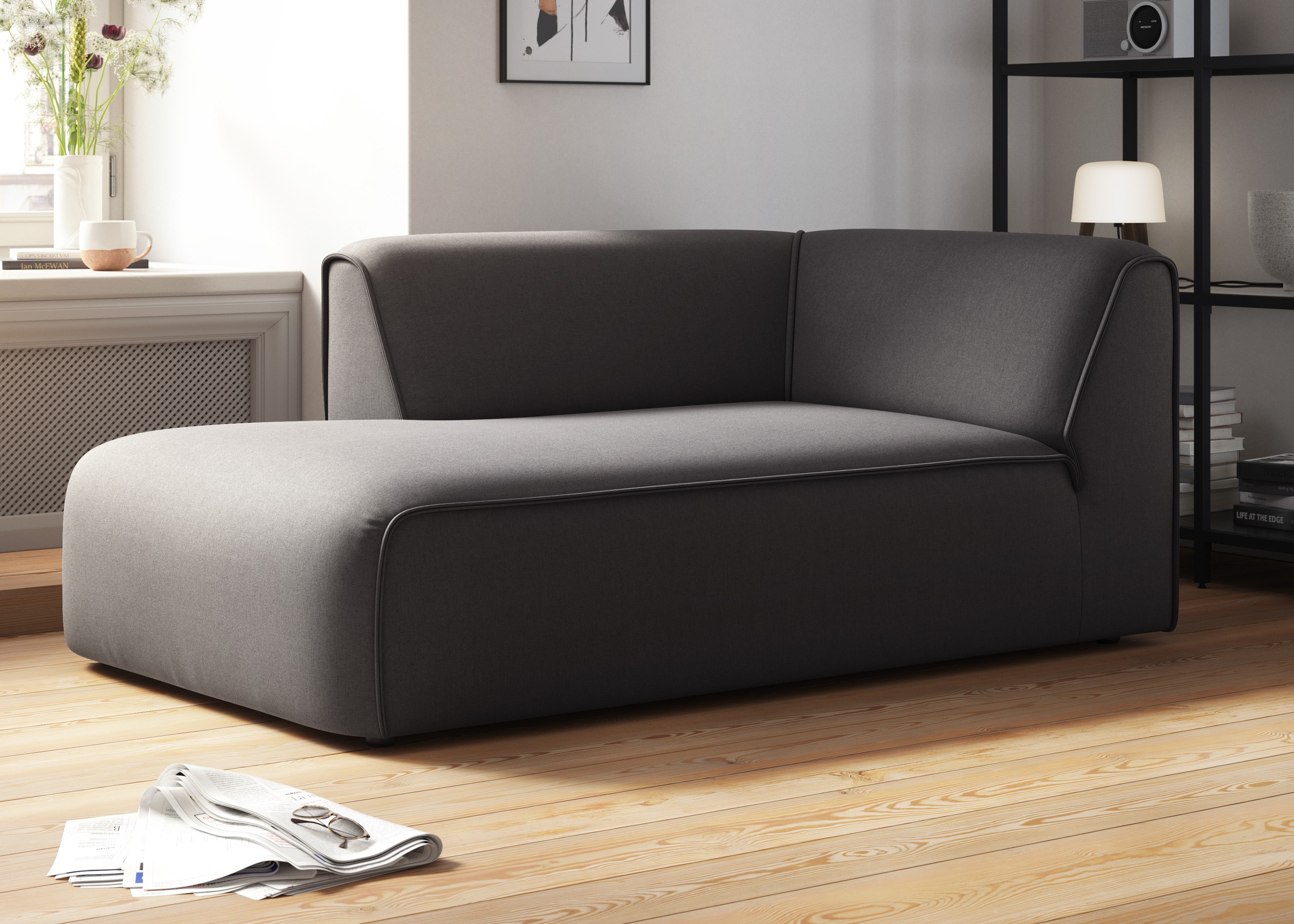 OTTO home Ottomane "Merid Chaiselongue, Maße B/T/H: 100/162/70 cm" als Modu günstig online kaufen