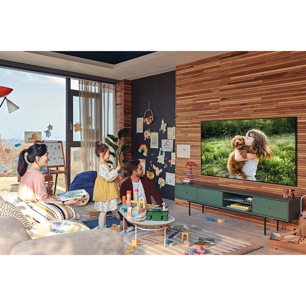 Samsung QLED-Fernseher »GQ50Q60AAU«, 125 cm/50 Zoll, 4K Ultra HD, Smart-TV, HDR,Quantum Prozessor 4K Lite,100% Farbvolumen,Contrast Enhancer