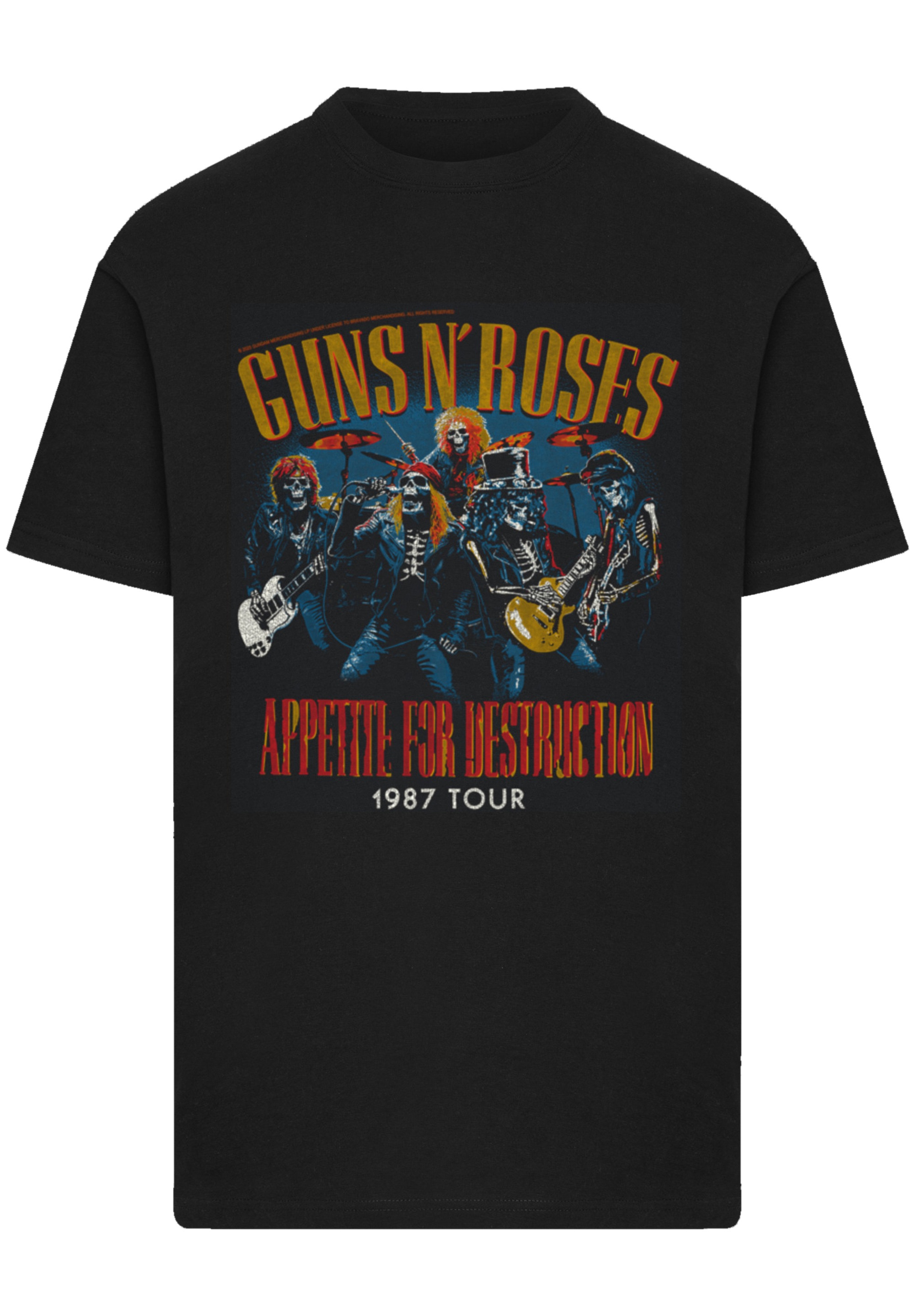 F4NT4STIC T-Shirt "Guns N Roses 1987 Tour Vintage Rock" Premium Qualität günstig online kaufen
