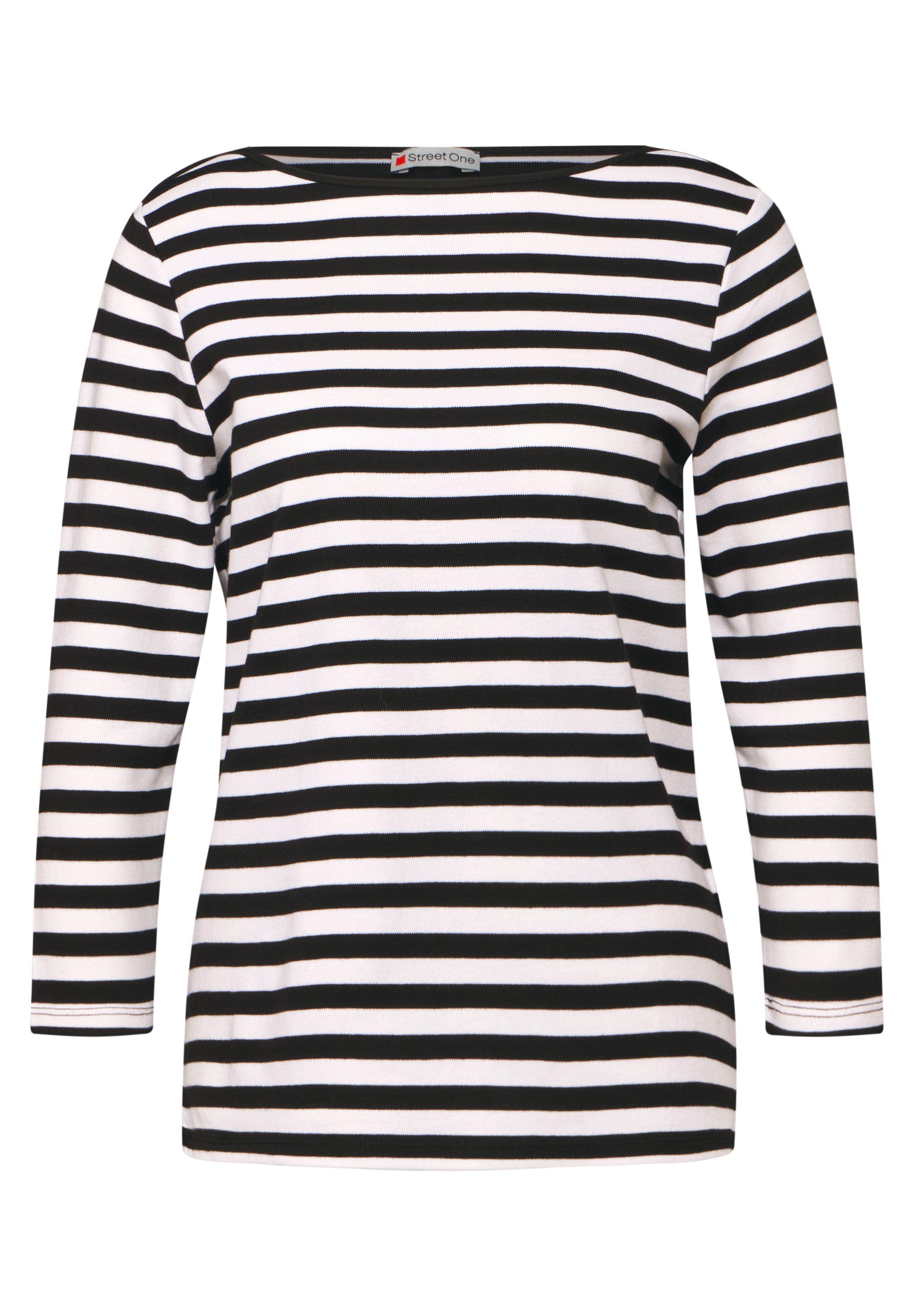 STREET ONE 3/4-Arm-Shirt, aus reiner Baumwolle