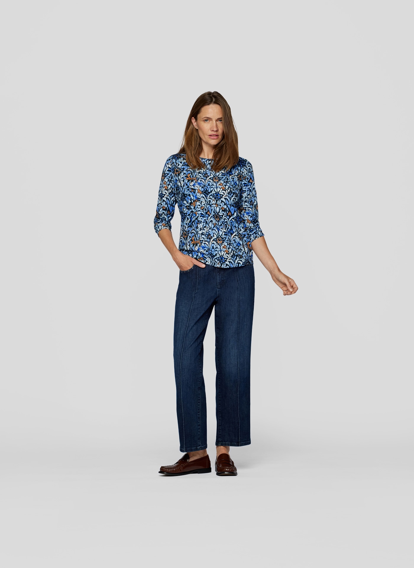 Rabe 3/4-Arm-Shirt, mit floralem Allover-Print