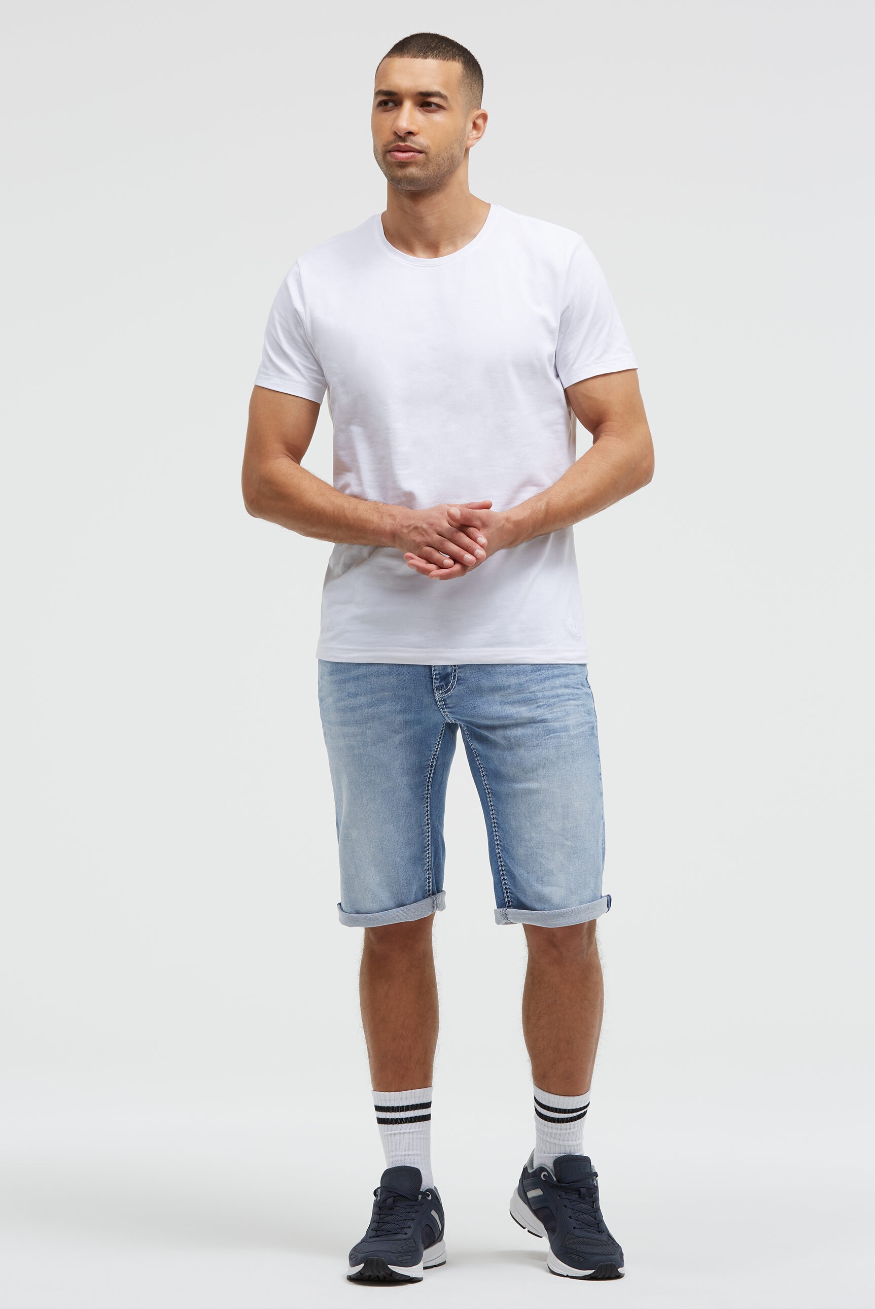 CAMP DAVID Jeansshorts mit Turn-Up Saum