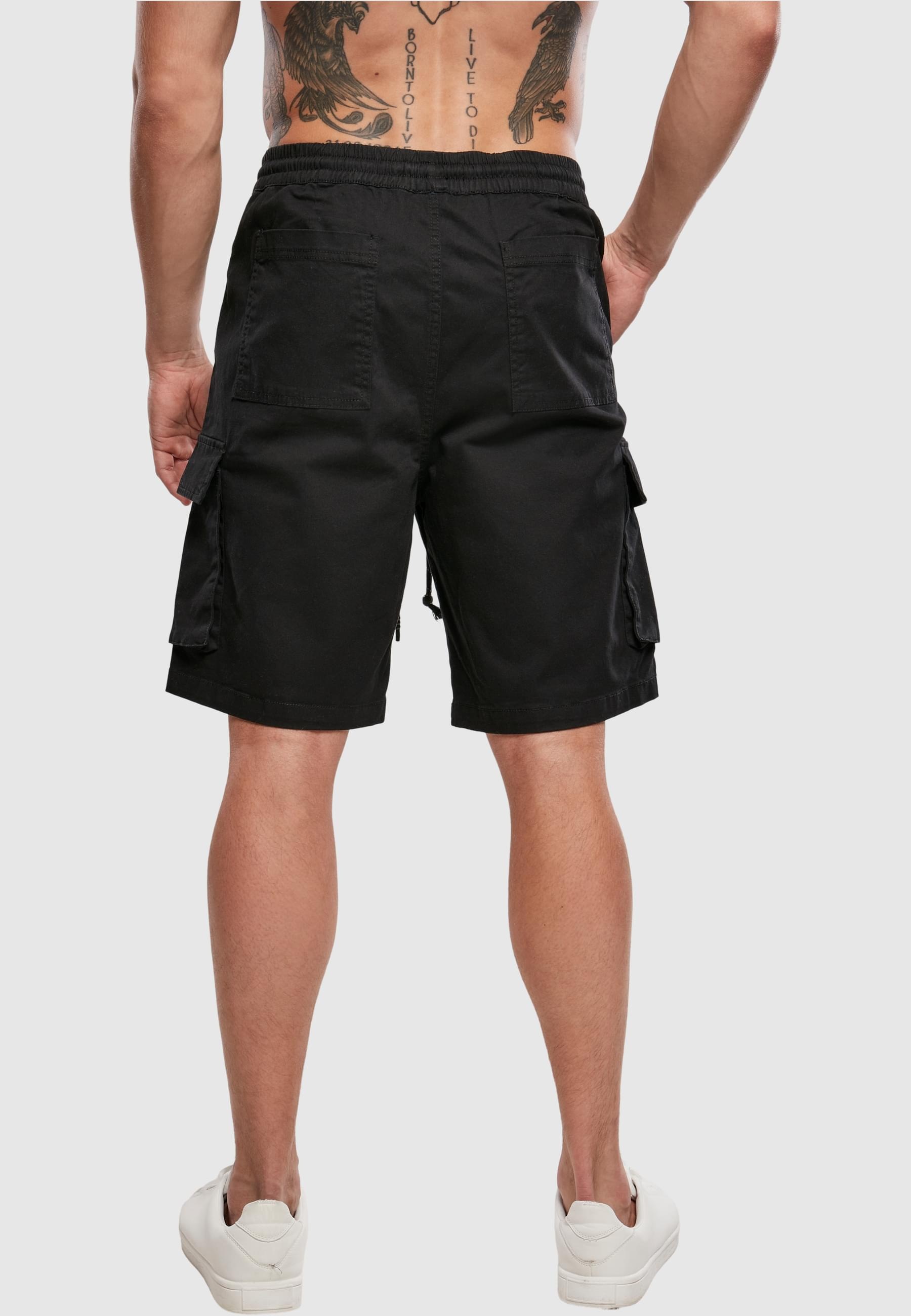 URBAN CLASSICS Stoffhose »Urban Classics Herren Drawstring Cargo Shorts«, (1 tlg.)