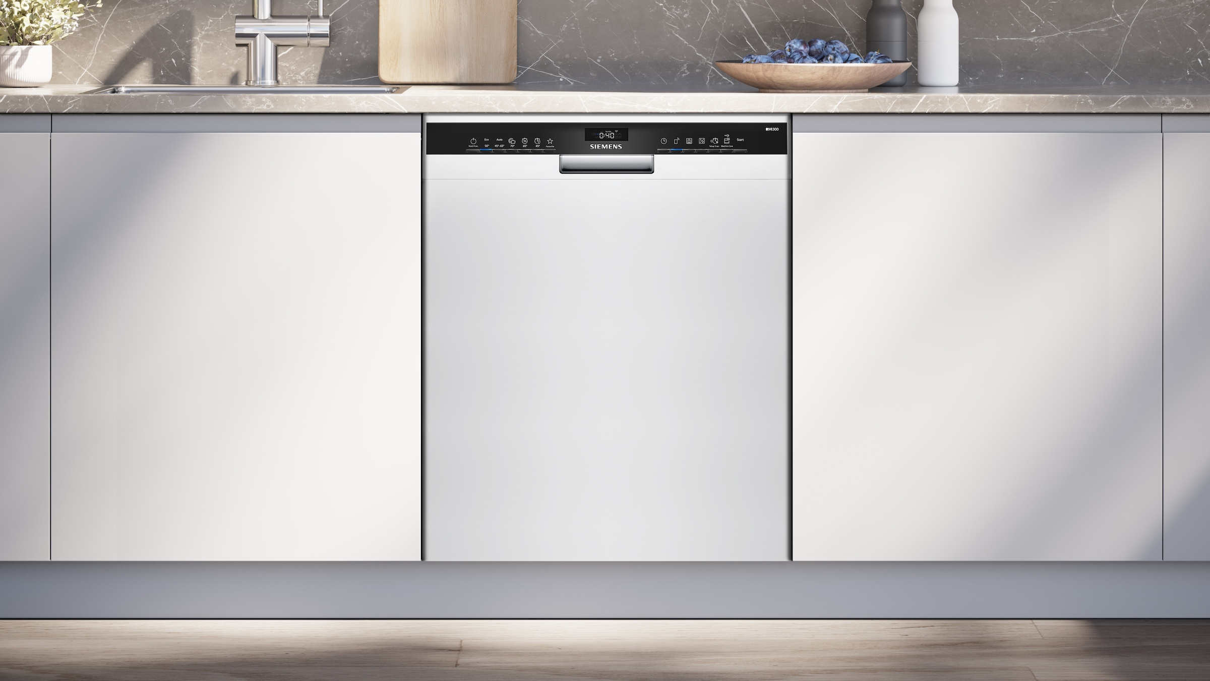 SIEMENS Unterbaugeschirrspüler iQ300 »SN43HW03TE« 13 tlg. Maßgedecke