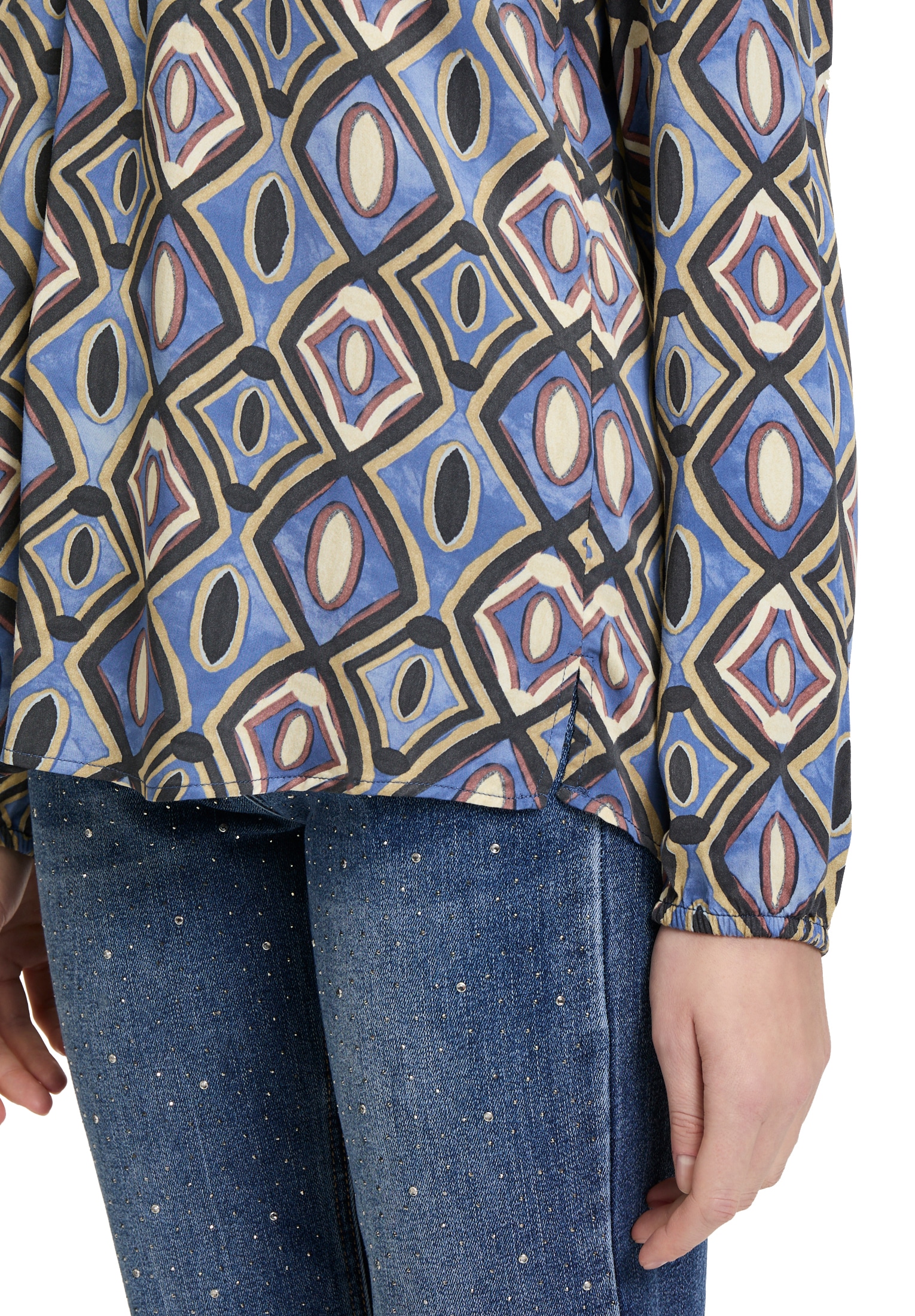 Cartoon Shirtbluse »Cartoon Damen Blusenshirt mit Muster«