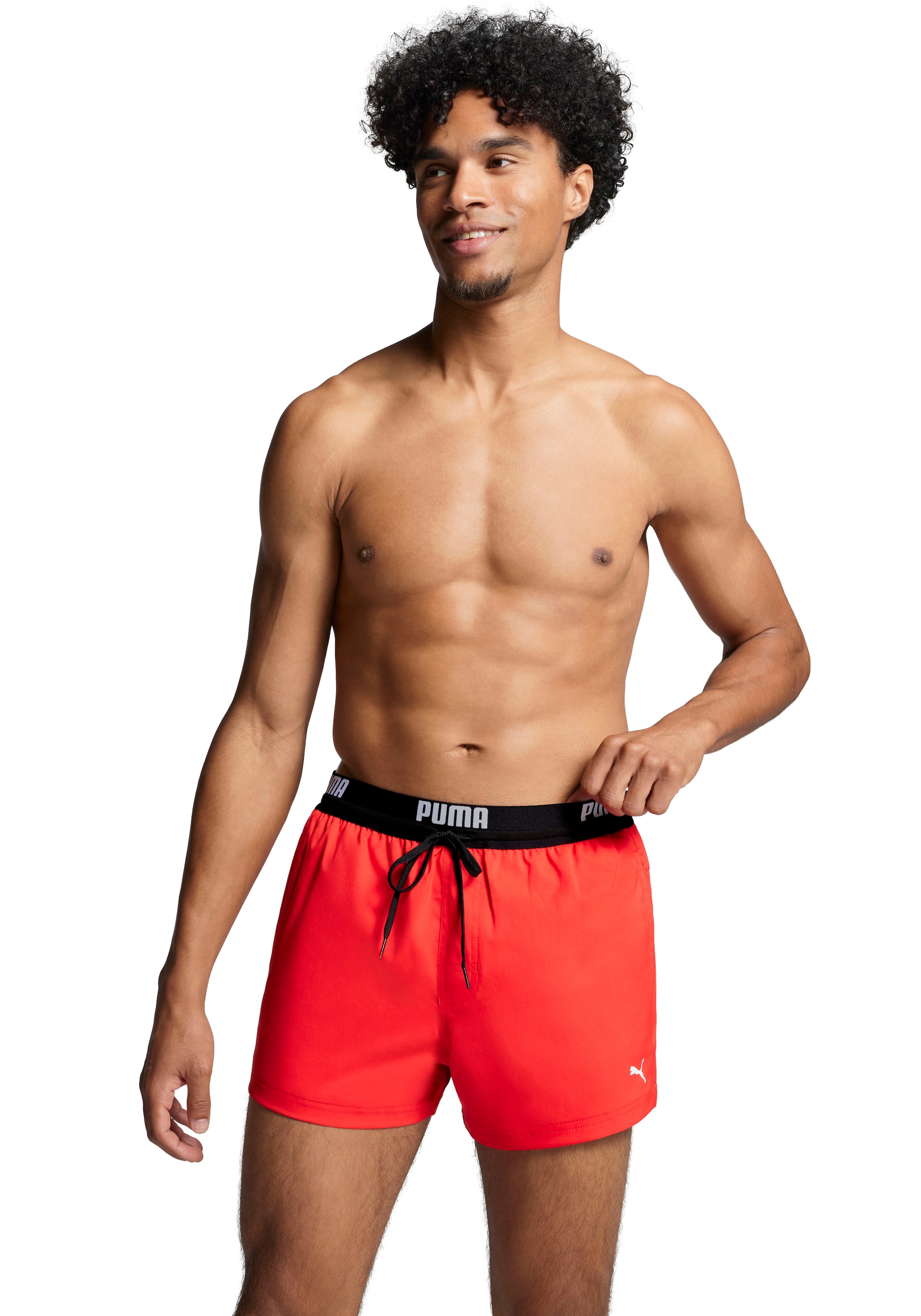 PUMA Badeshorts "PUMA SWIM MEN LOGO SHORT LENGTH SWIM SHORTS", Seitentasche günstig online kaufen