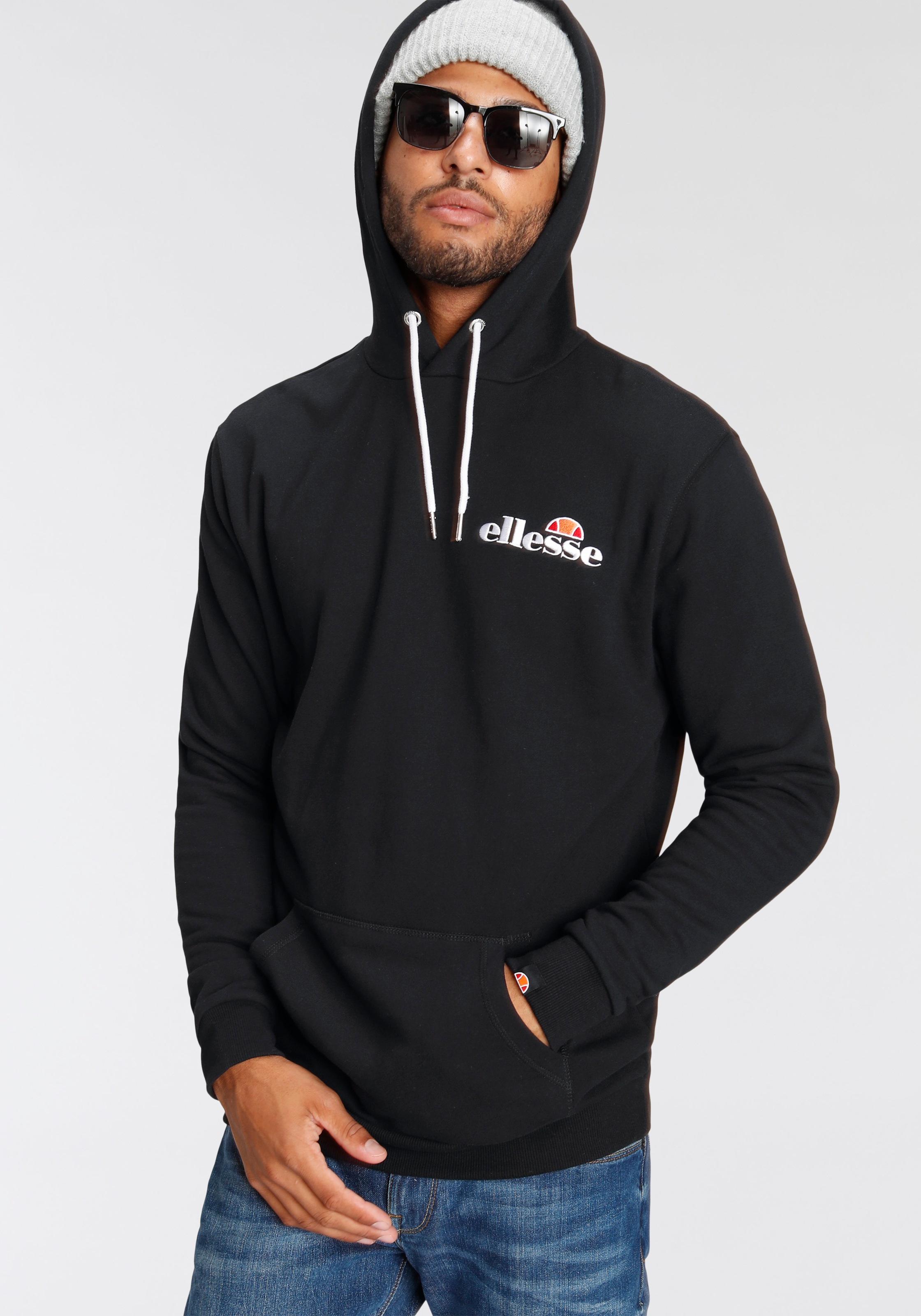 Ellesse Kapuzensweatshirt Ellesse Sweater Herren PRIMERO OH HOODY Black günstig online kaufen