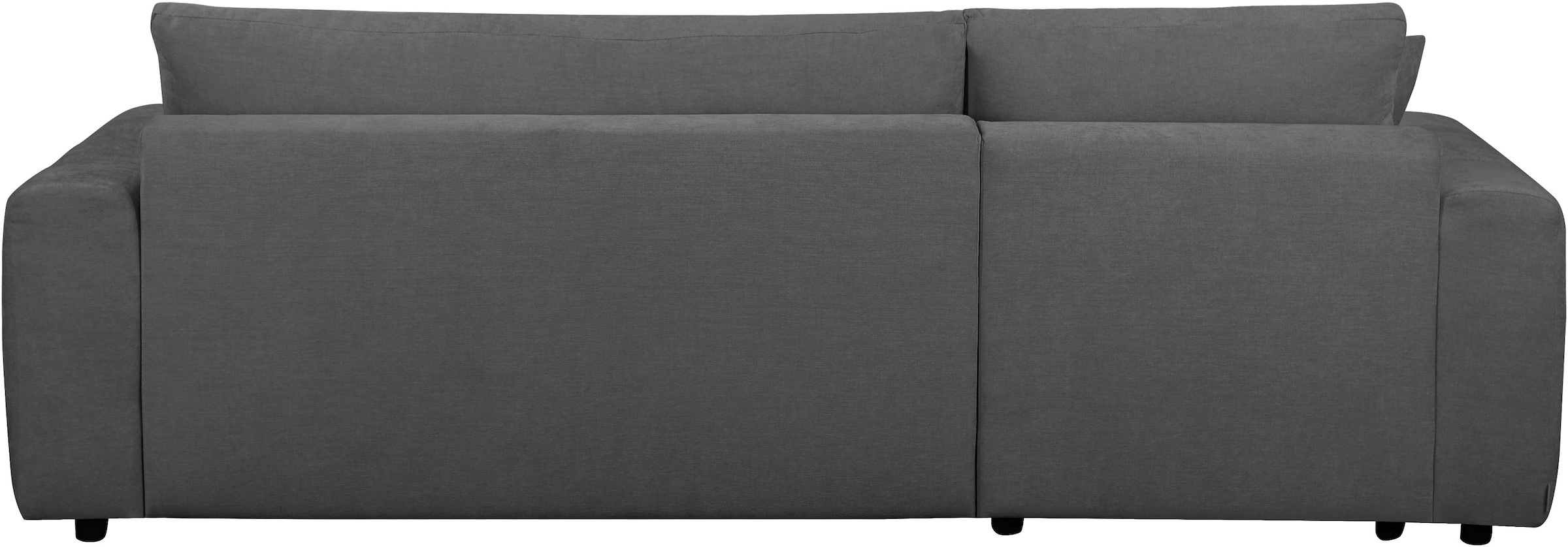 OTTO home Ecksofa »YLVAA L-Form, 241 cm - Schlafsofa« Schlaffunktion (132/200), Boxspring, Bettkasten, Feinstruktur-Bezug