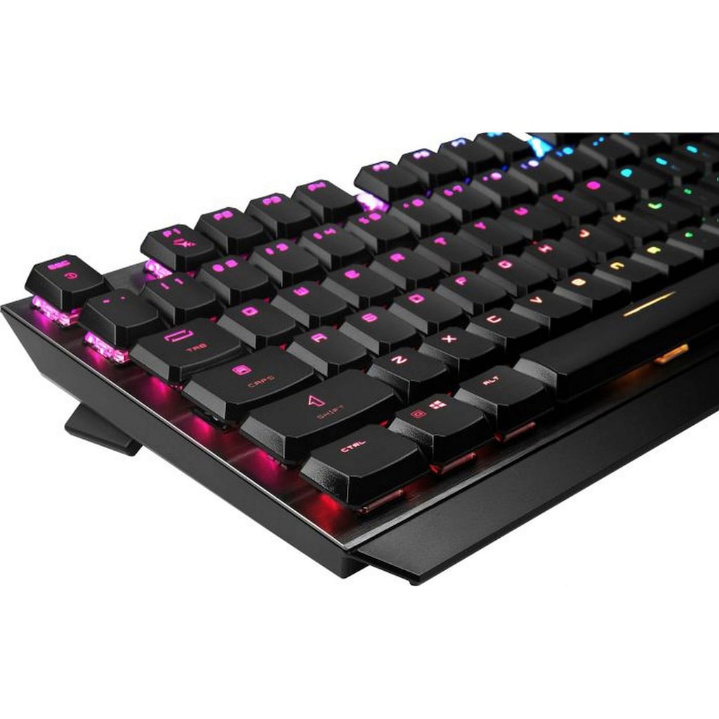 MSI Gaming-Tastatur »VIGOR GK50 LOW PROFILE«, (Fn-Tasten-Multimedia-Tasten-Ziffernblock-ergonomische Form-LCD-Anzeige)