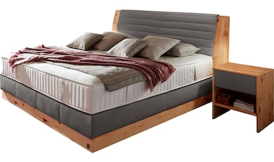 Boxspringbett »Chalet«, Grand Comfort TF 1000 PM, Zirbenholz natur geölt