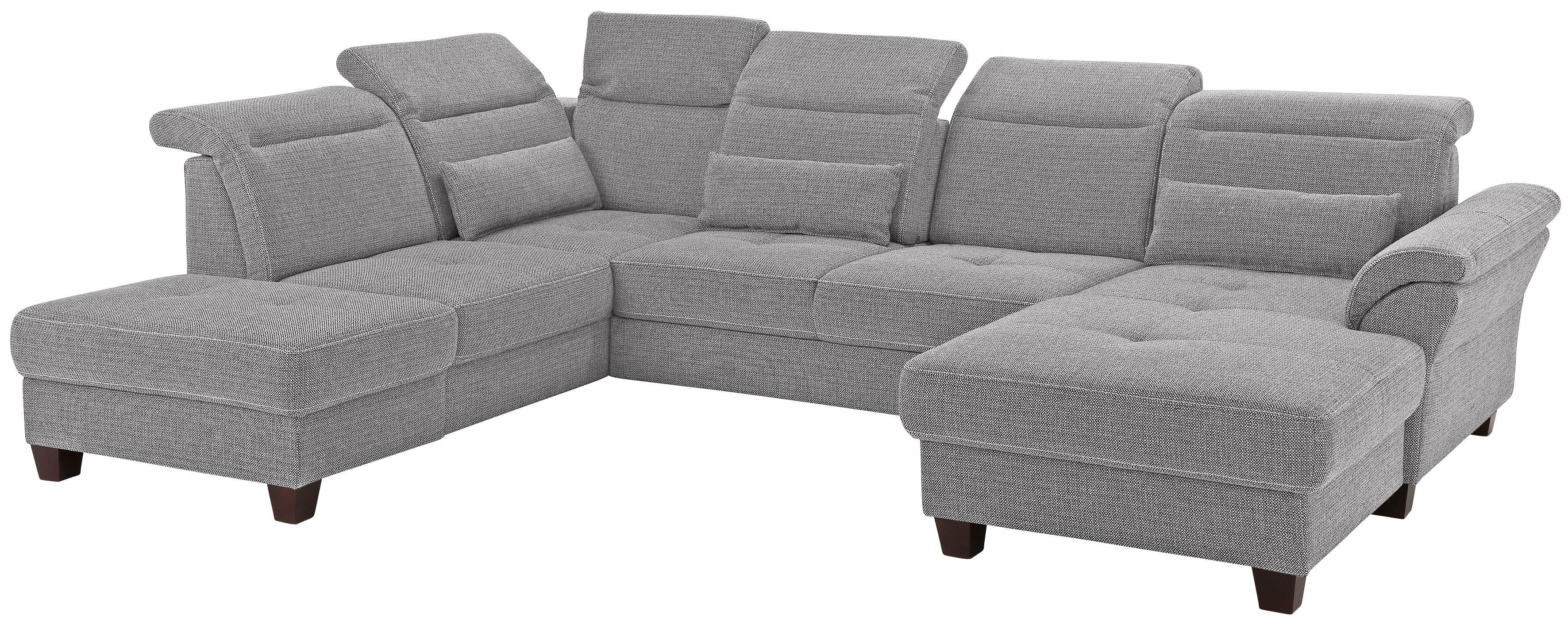 Thumbnail - Home affaire Wohnlandschaft "Solvei U-Form" Sitztiefenverstellung und Federkern, wahlweise Kopfteilverstellung