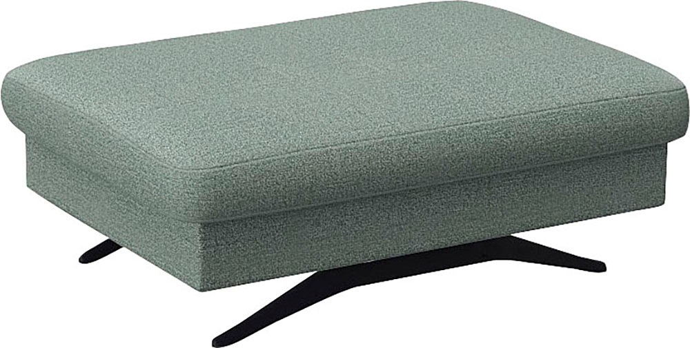 FLEXLUX Pouf »Glow Sitzhocker, Polsterhocker«, Hocker mit Stauraum, Fuß schwarz