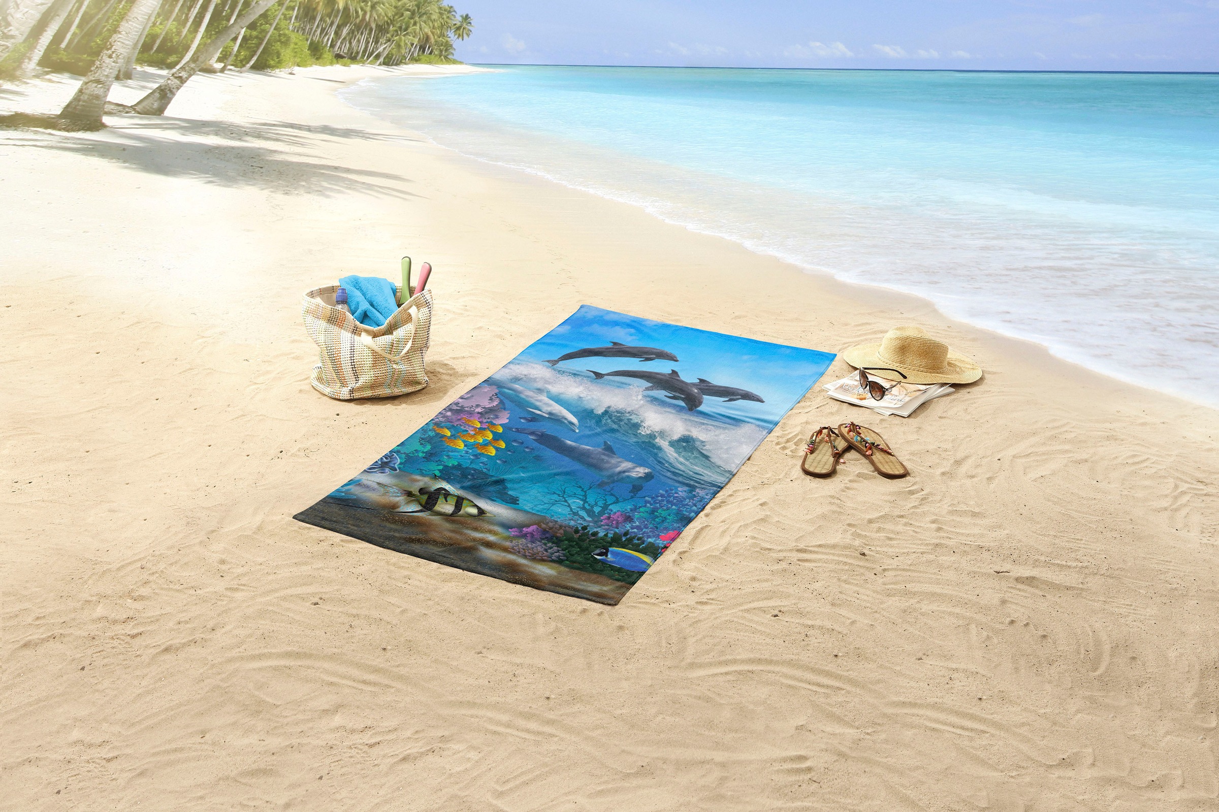 good morning Strandtuch "Andre" Mikrofaser, 75x150, Schnelltrocknend, Stran günstig online kaufen