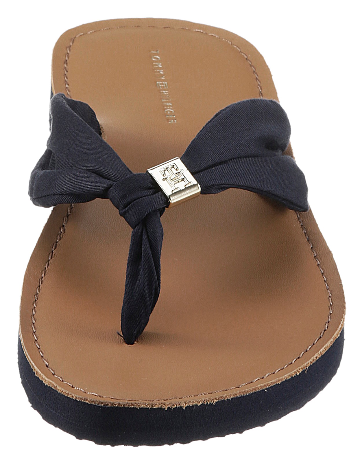 Thumbnail - Tommy Hilfiger Zehentrenner "TH ELEVATED BEACH SANDAL", Sommerschuh, Bequemschuh, Flats, Schlappen mit TH-Schmuckelement