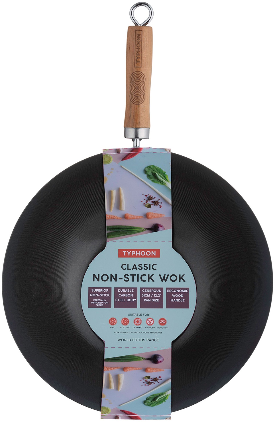 Typhoon Wok "Typhoon" Karbon-Stahl hochwertige Antihaftbeschichtung, Indukt günstig online kaufen