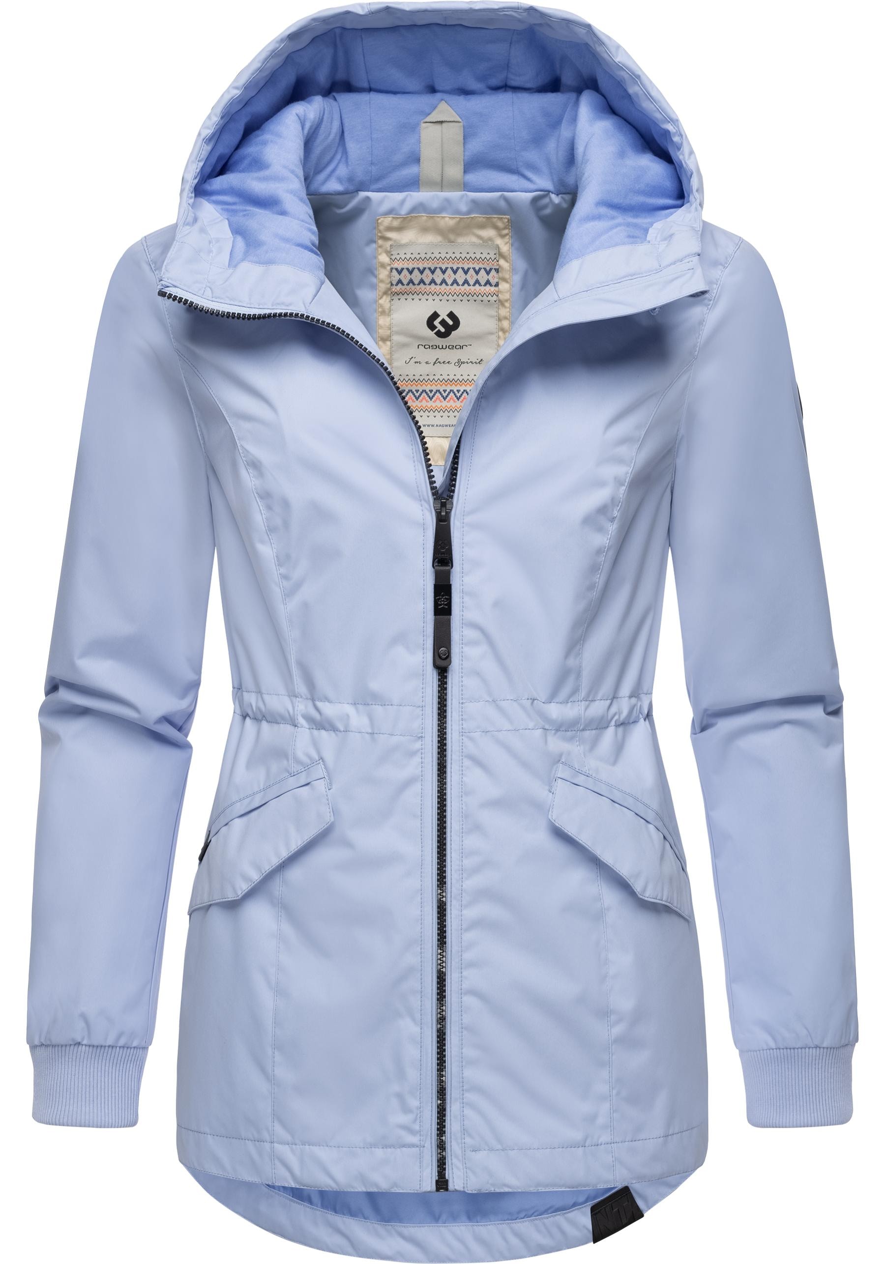 Ragwear Outdoorjacke »Dowey A«, mit Kapuze, Wasser- und winddichte Damen Jacke mit Taillenzugband